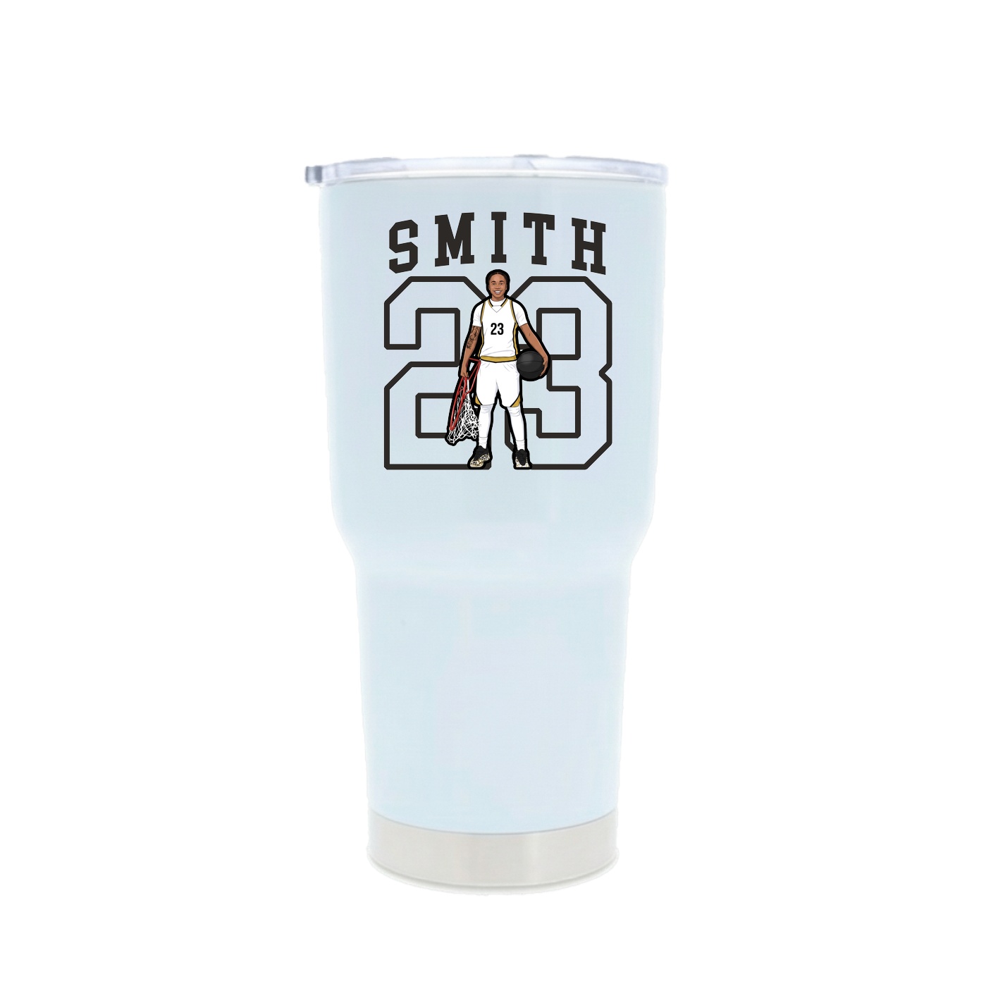 30oz Stainless Steel Tumbler — Shirsey in White