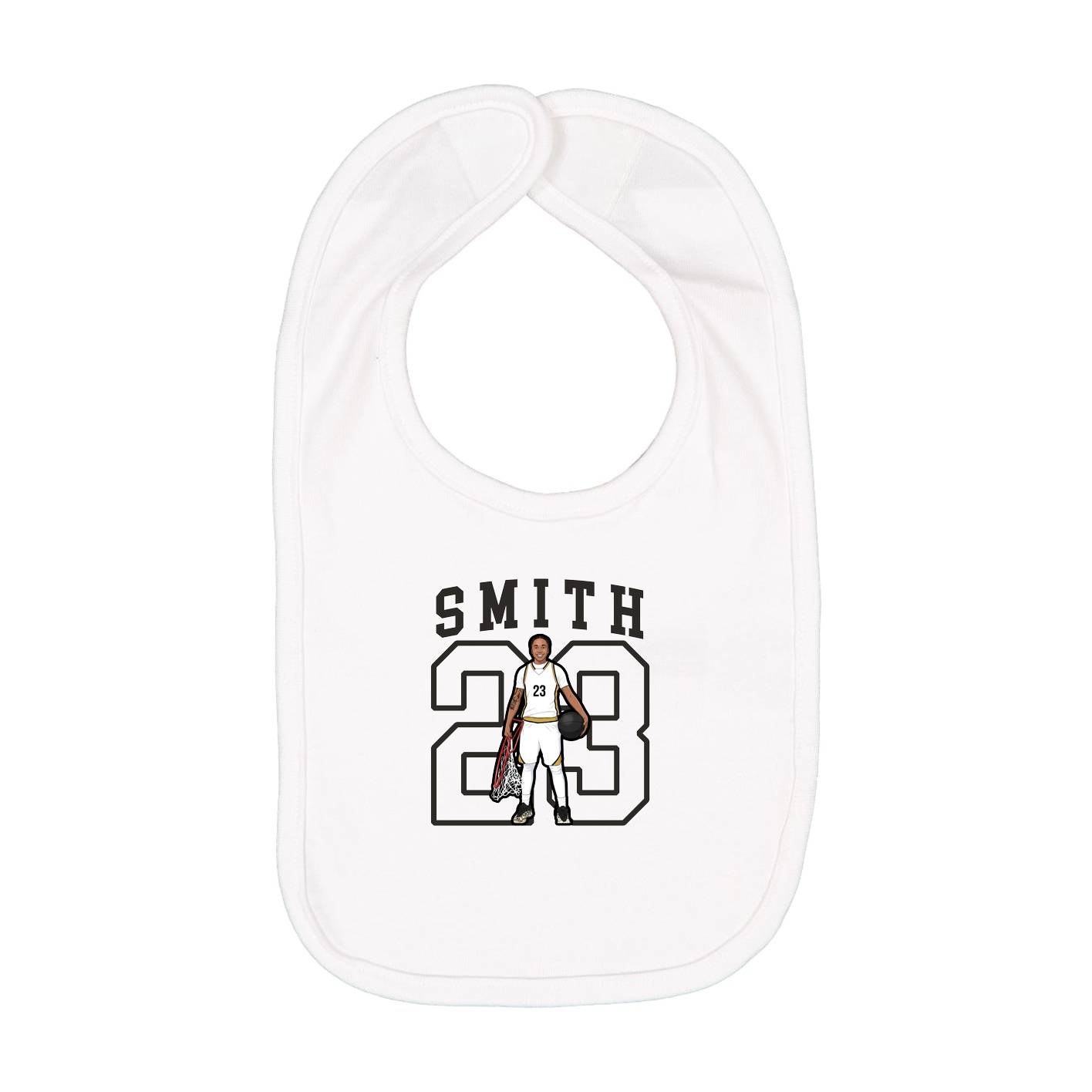 Infant Bib — Shirsey in White