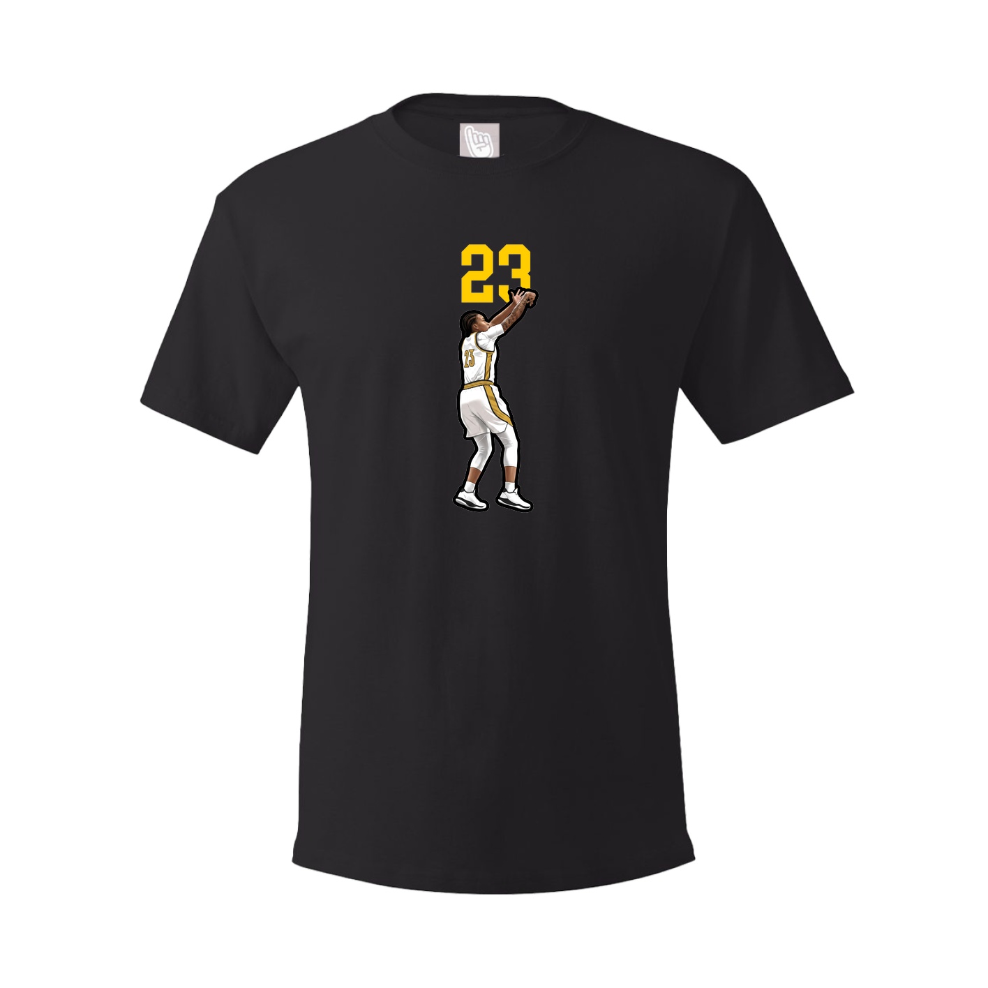 Youth Tee — Number Top in Black