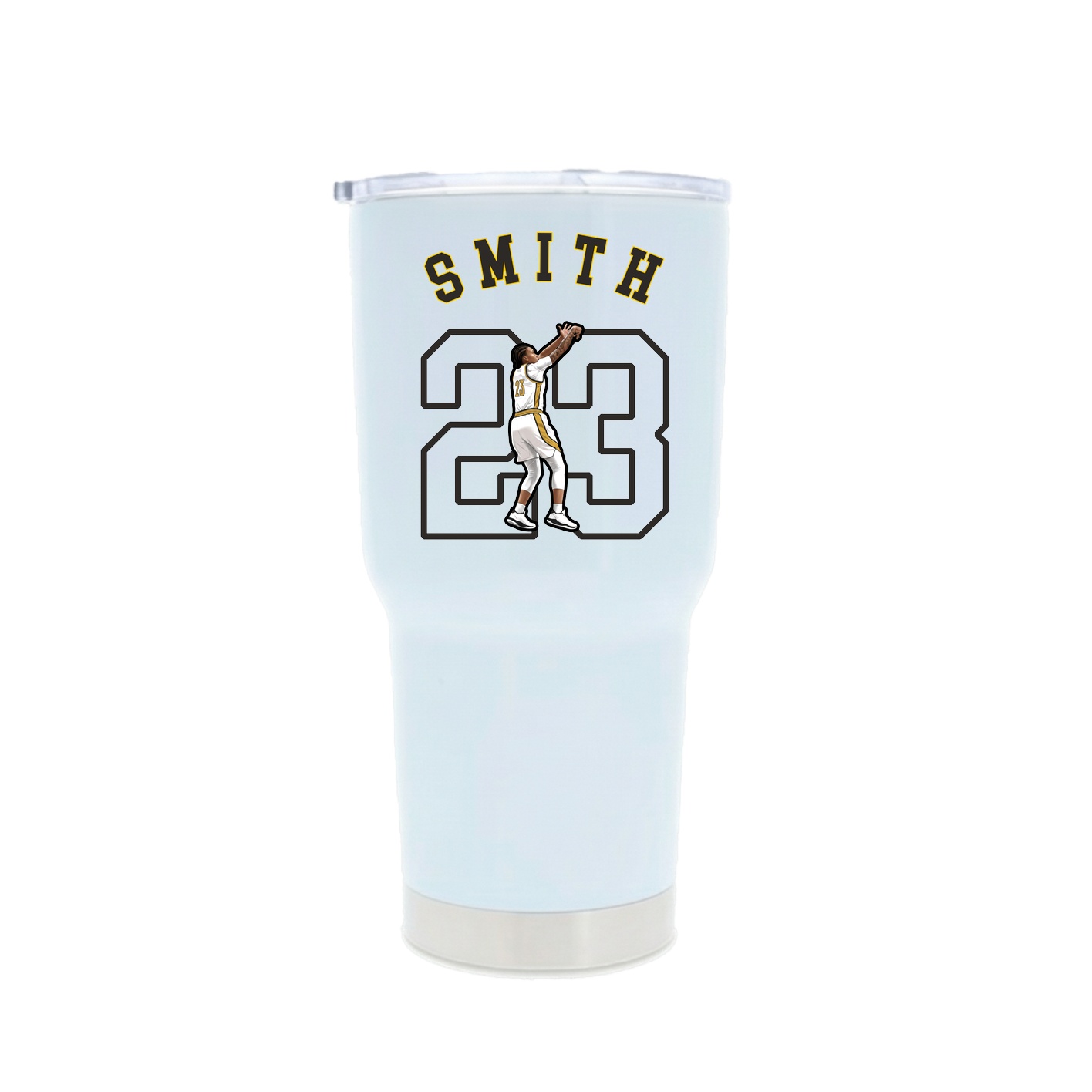 30oz Stainless Steel Tumbler — Shirsey Arch in White