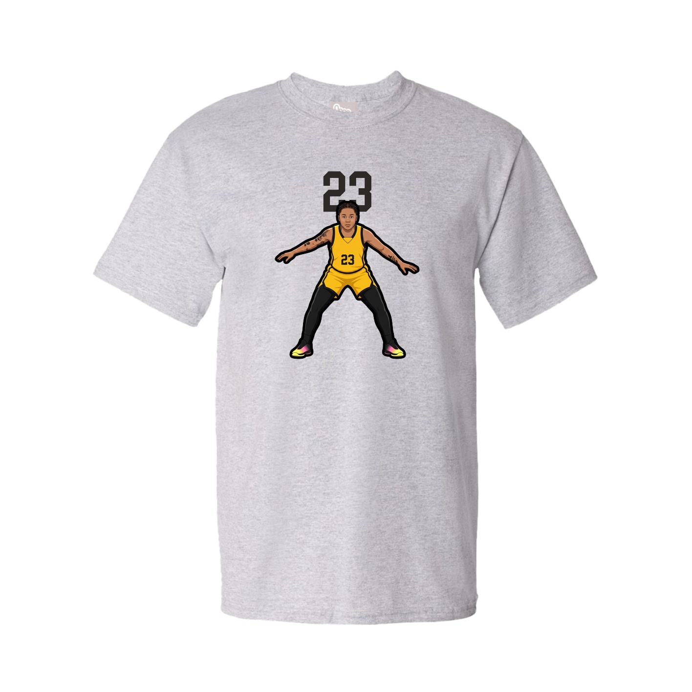 Youth Tee — Number Top in Grey