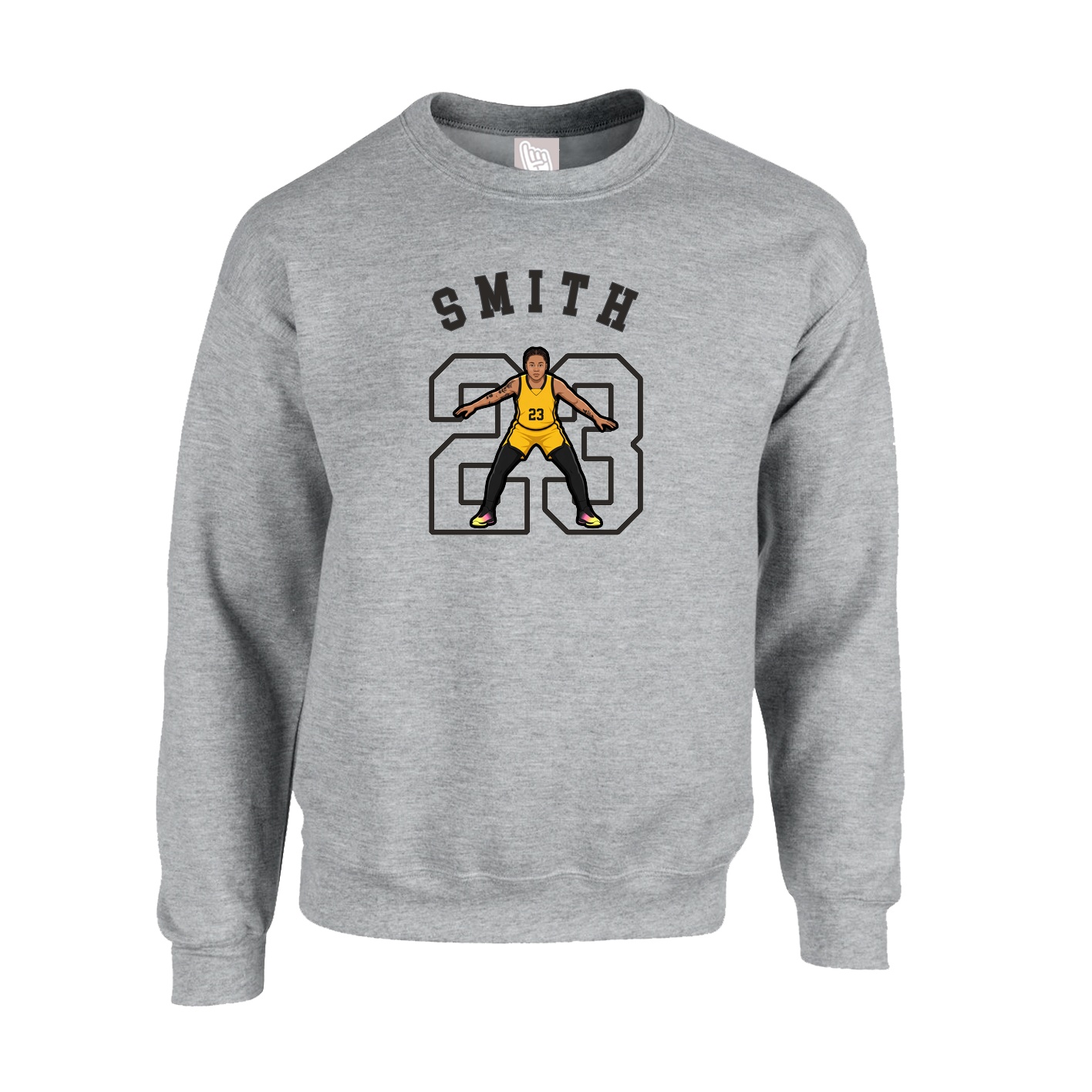 Fleece Crew — Shirsey Arch in Grey