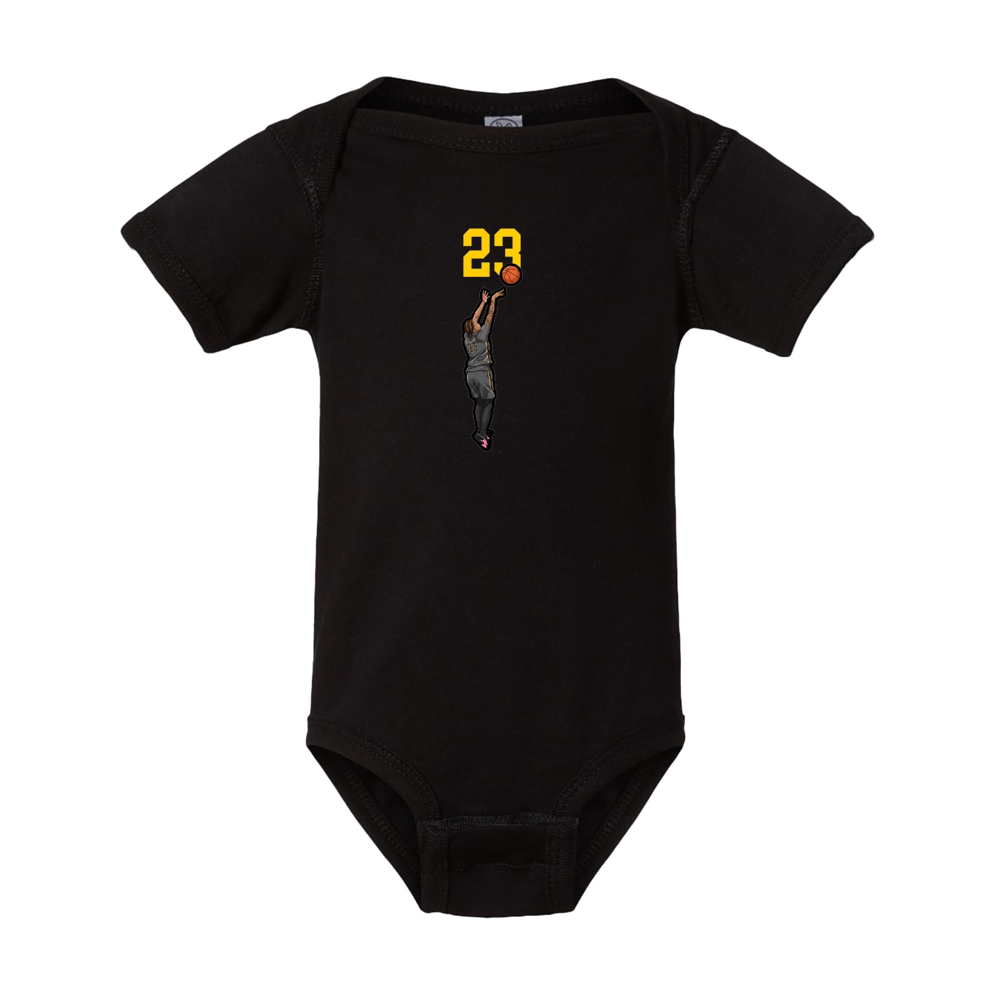 Baby Onesie — Number Top in Black