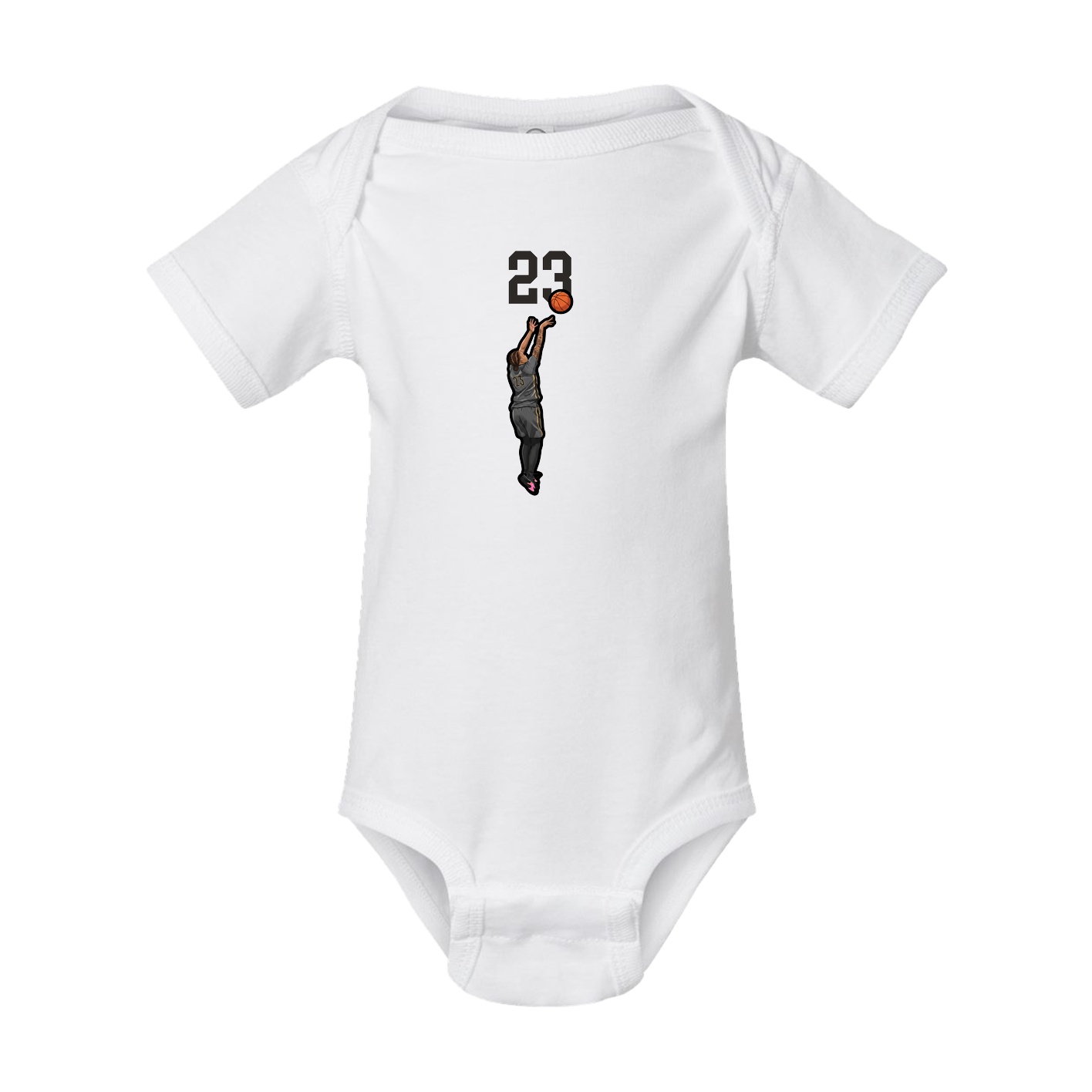 Baby Onesie — Number Top in White