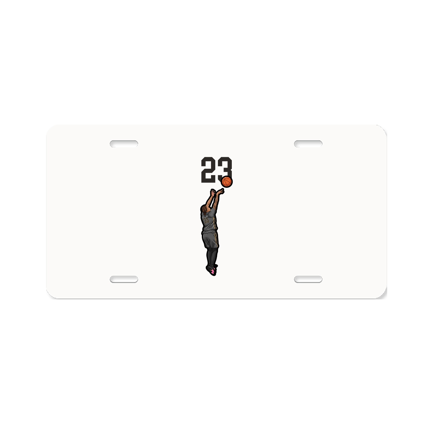 License Plate — Number Top in Classic