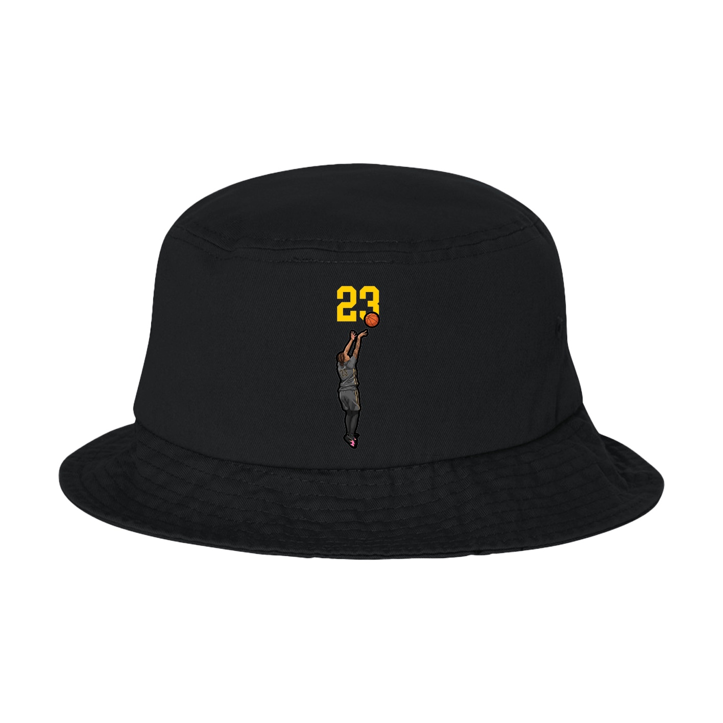 Bucket Cap — Number Top in Black