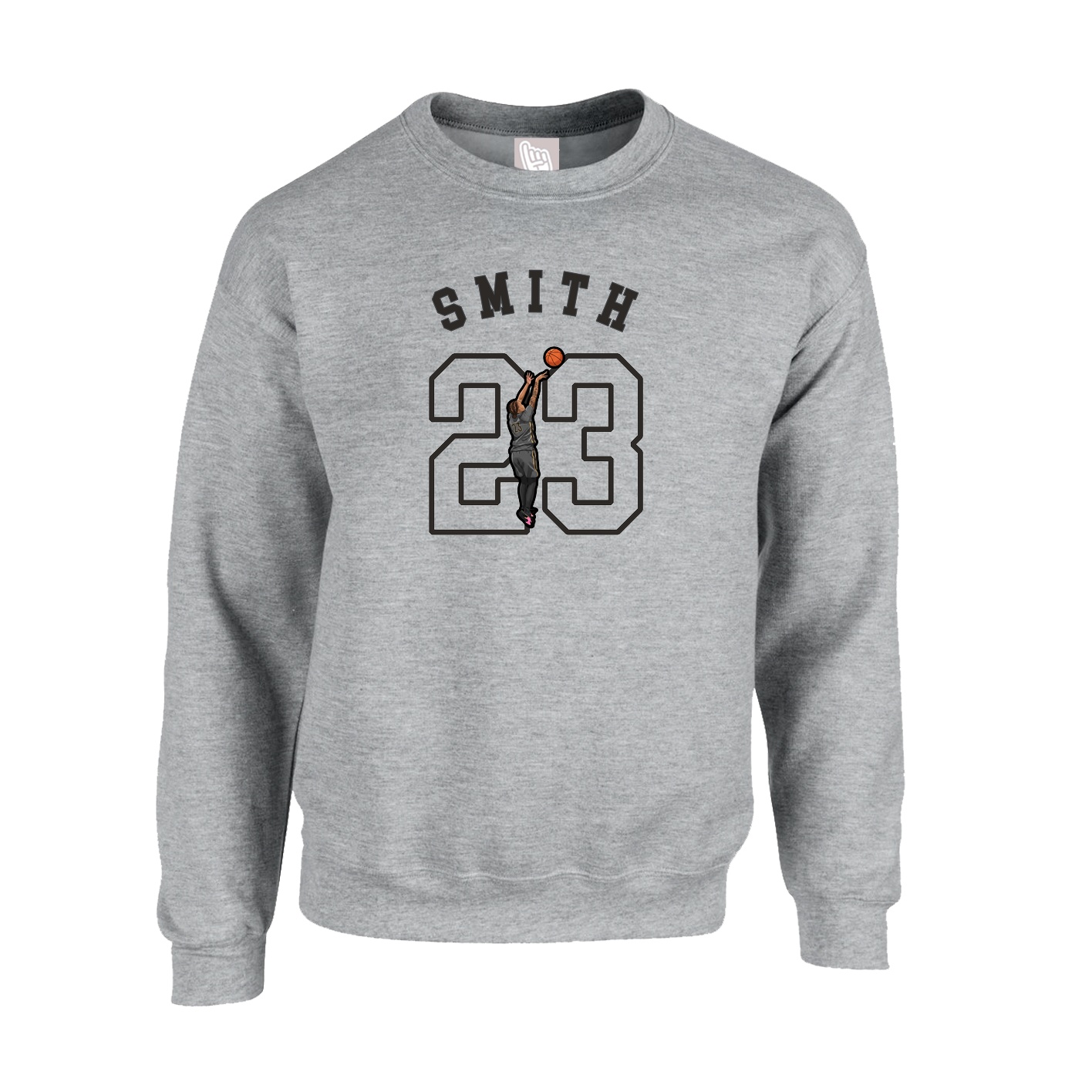 Fleece Crew — Shirsey Arch in Grey