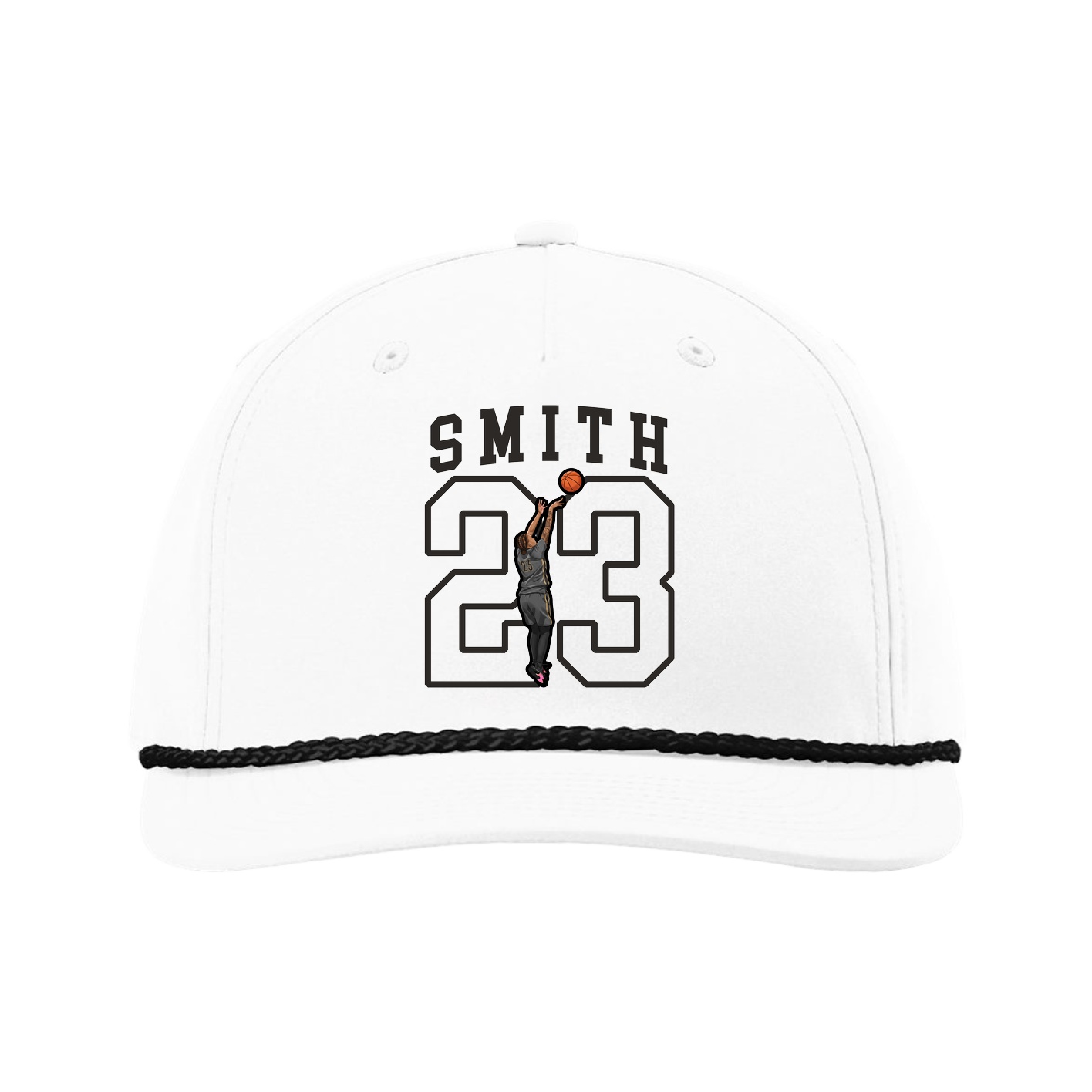 Five-Panel Classic Rope Cap — Shirsey in White