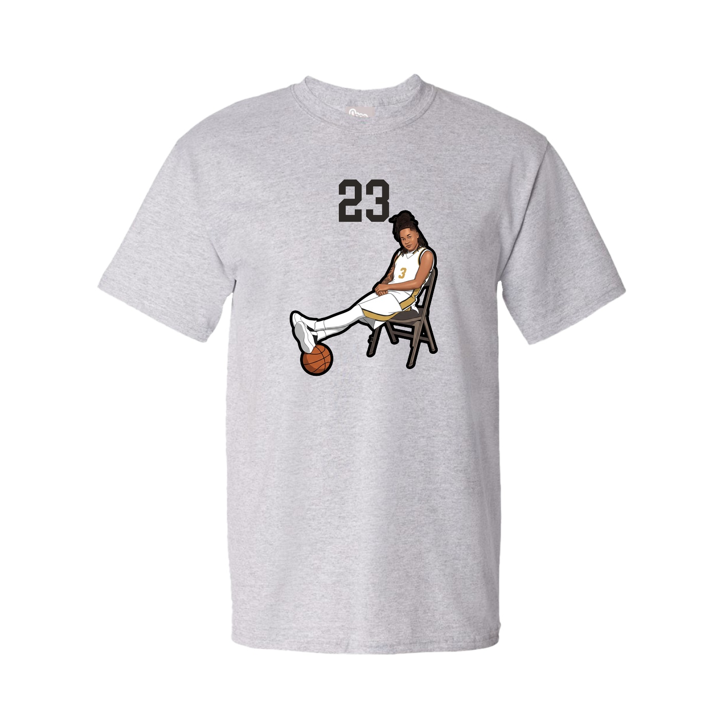 Youth Tee — Number Top in Grey