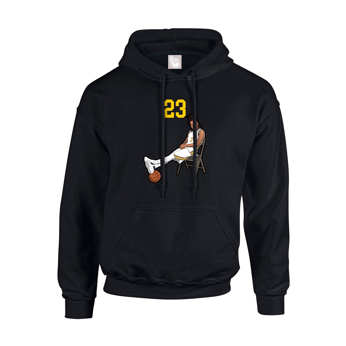 Hoodie — Number Top in Black
