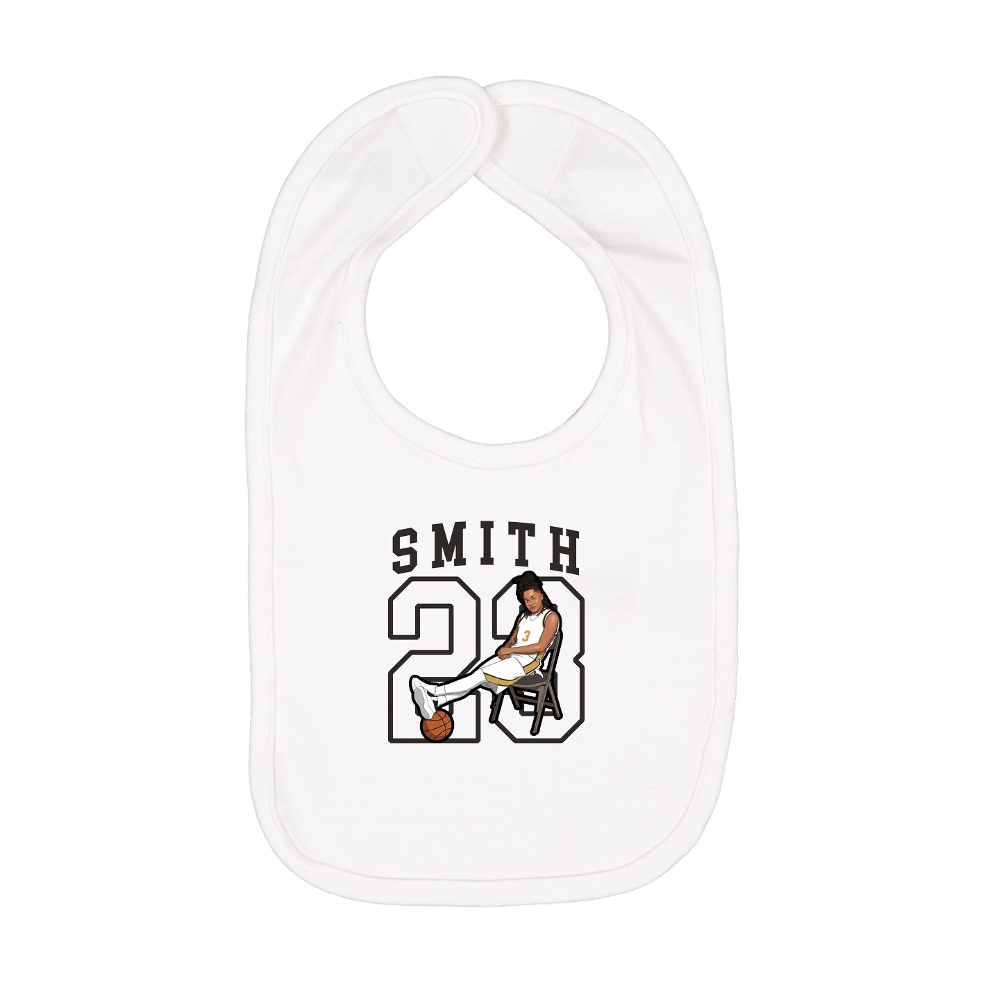 Infant Bib — Shirsey in White