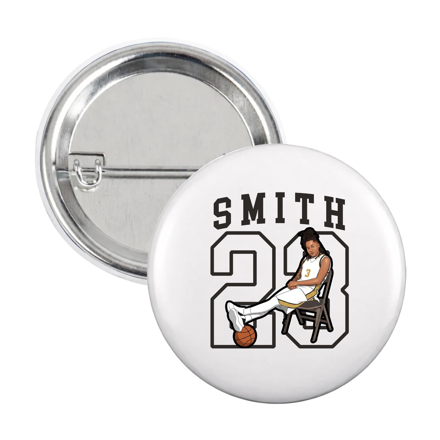 Game Day Button — Shirsey in White