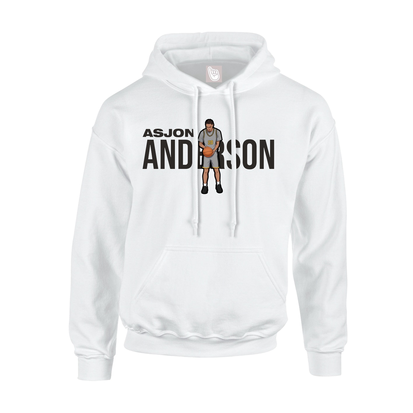 Youth Hoodie — Player Name in White