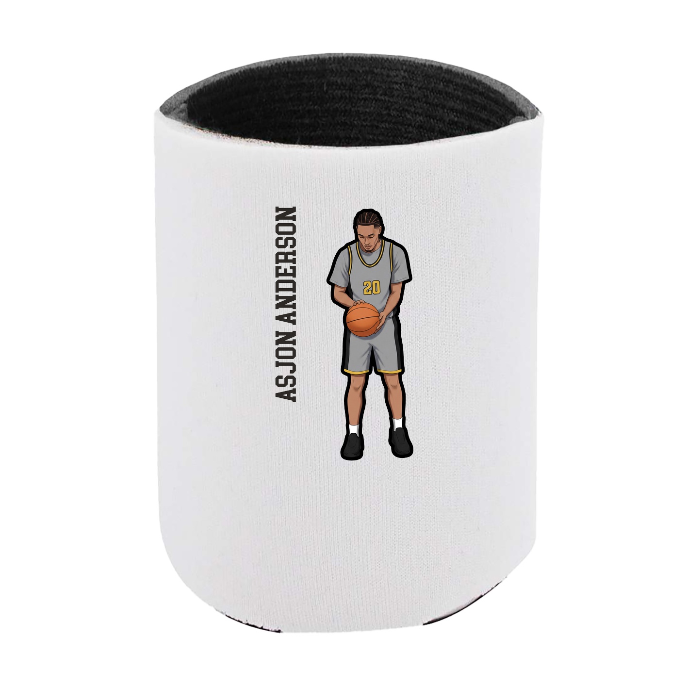 Can Holder — Name Vertical in White