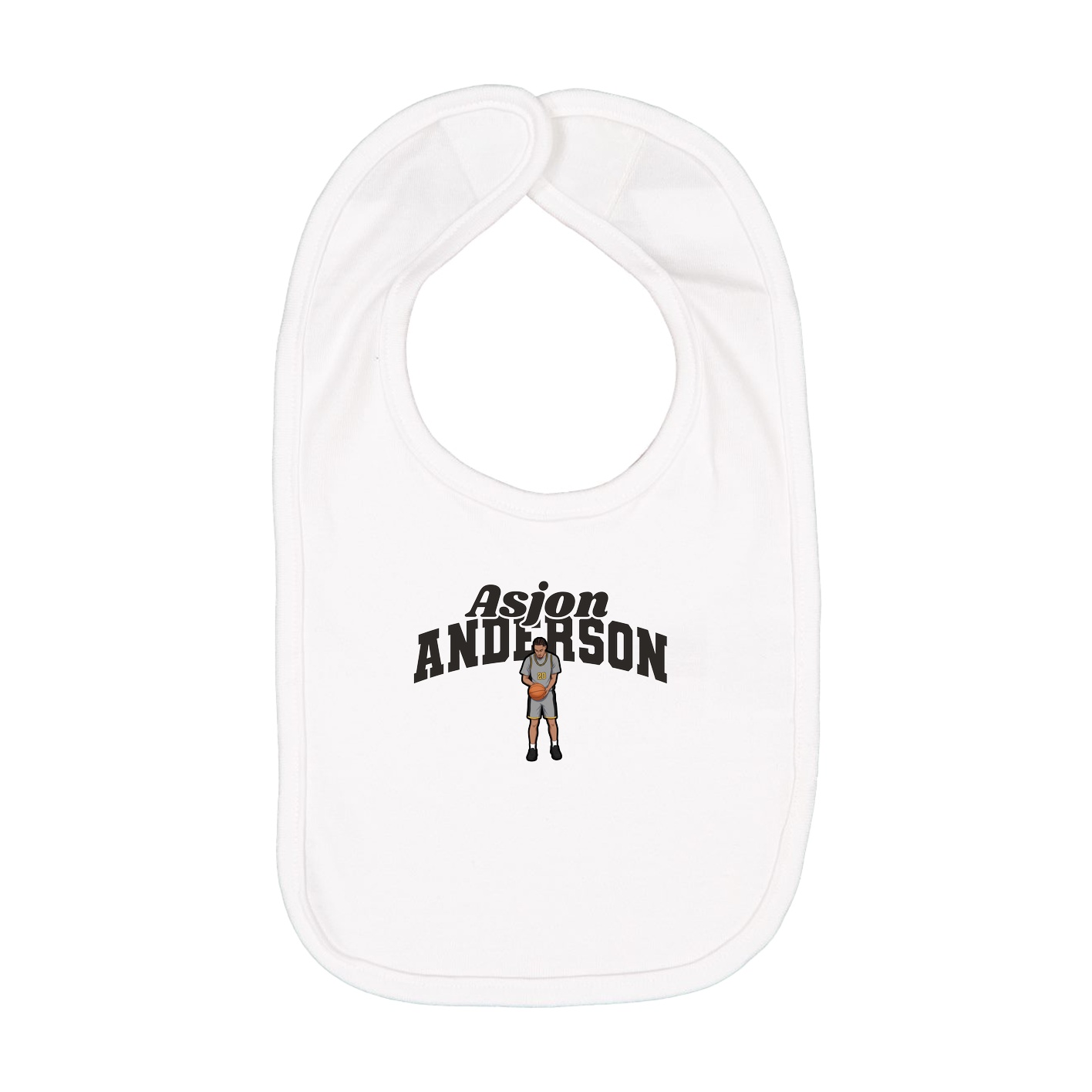 Infant Bib — Signature Arch in White