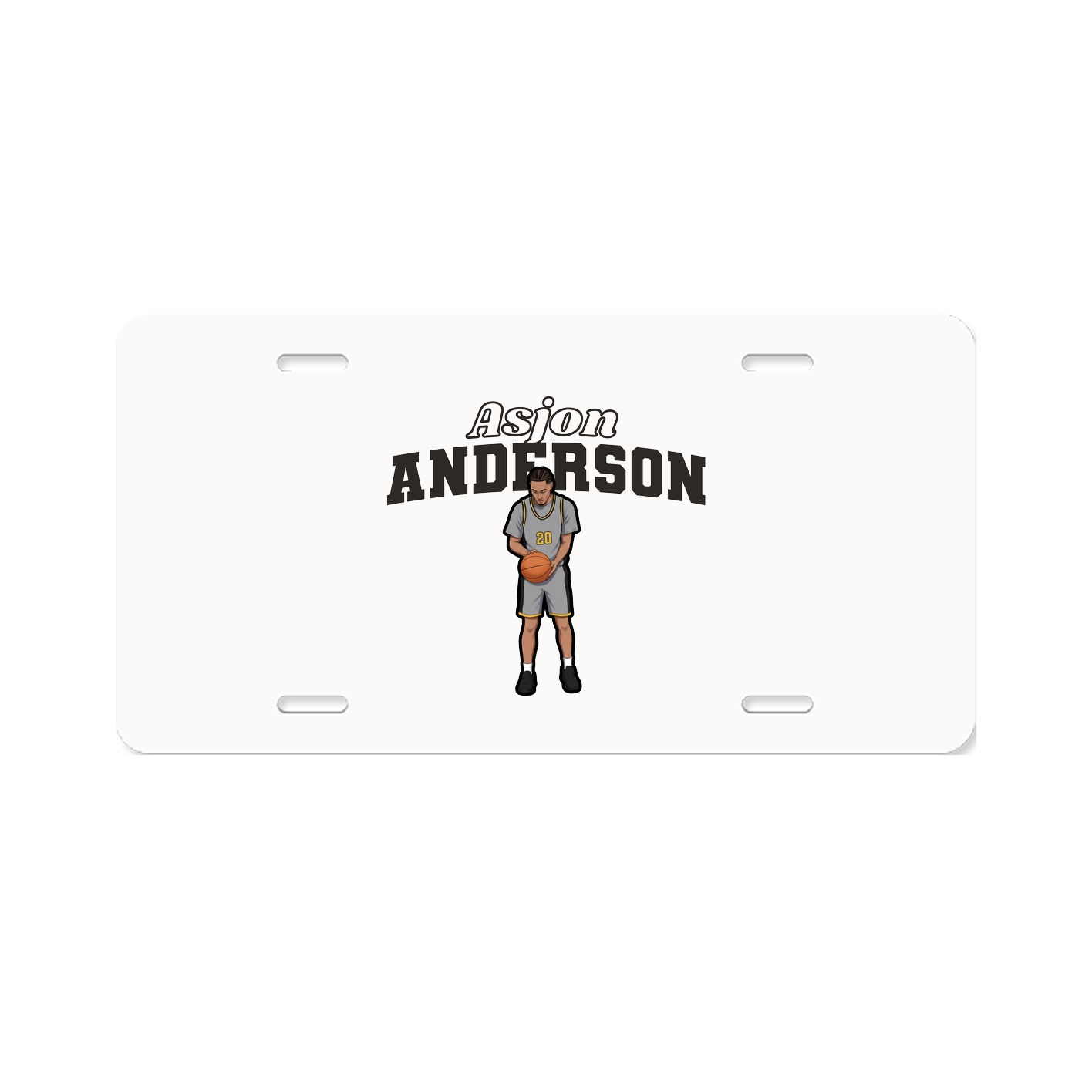 License Plate — Name Arch in Classic
