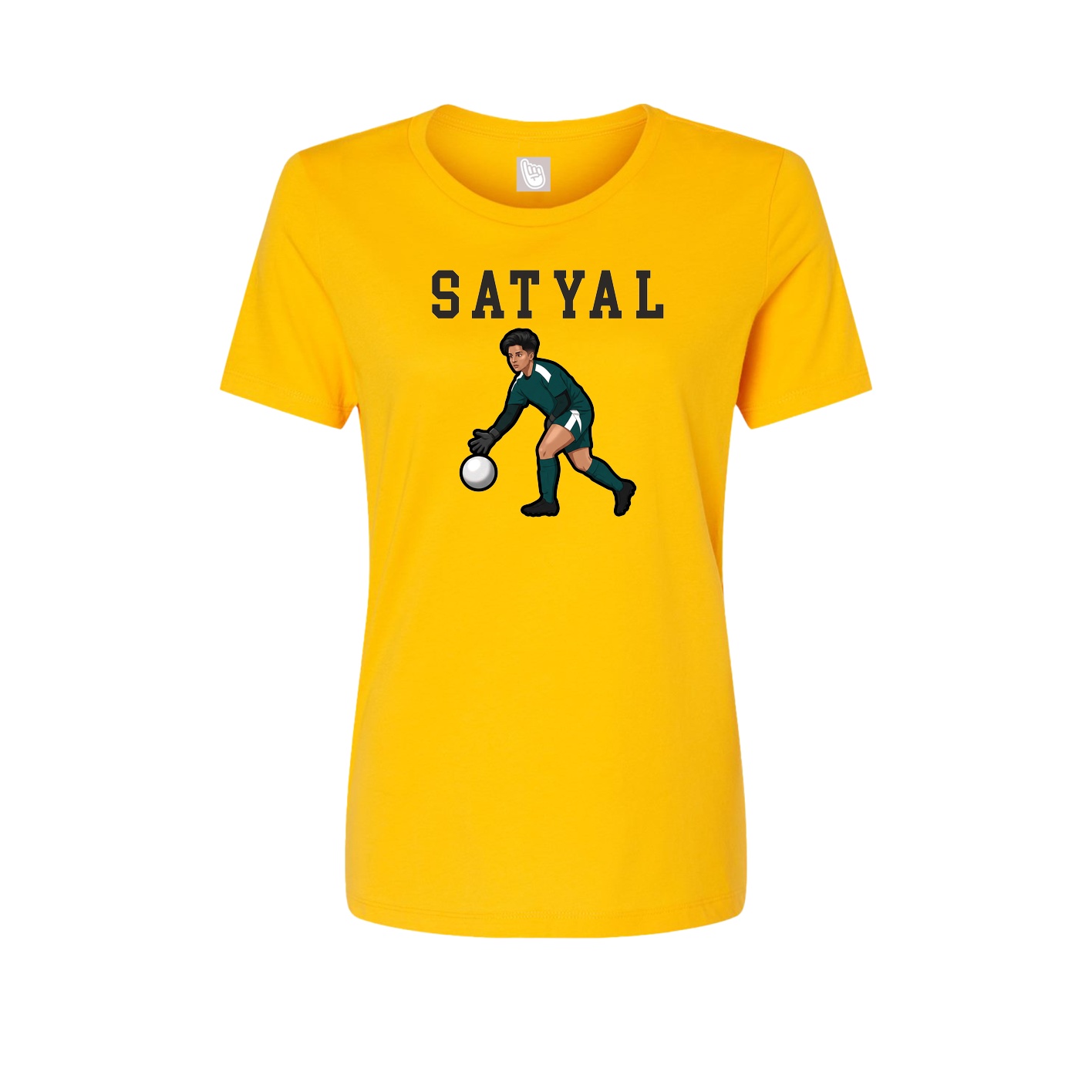 Fitted Women's Tee — Shirsey in Gold