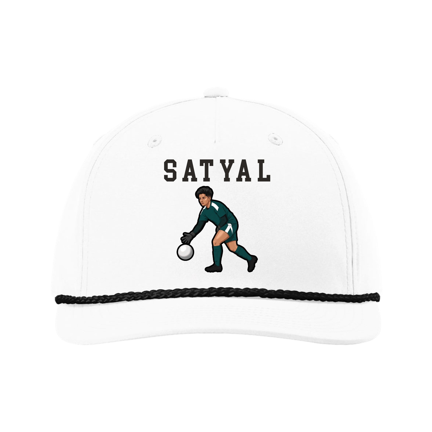 Five-Panel Classic Rope Cap — Shirsey in White