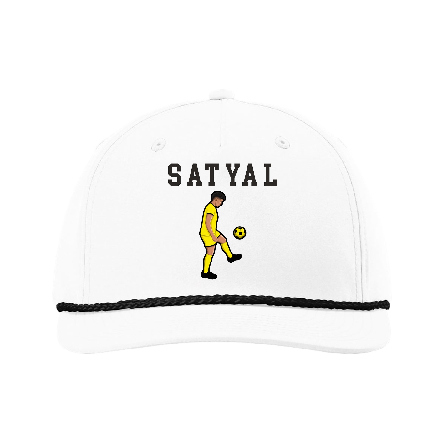 Five-Panel Classic Rope Cap — Shirsey in White