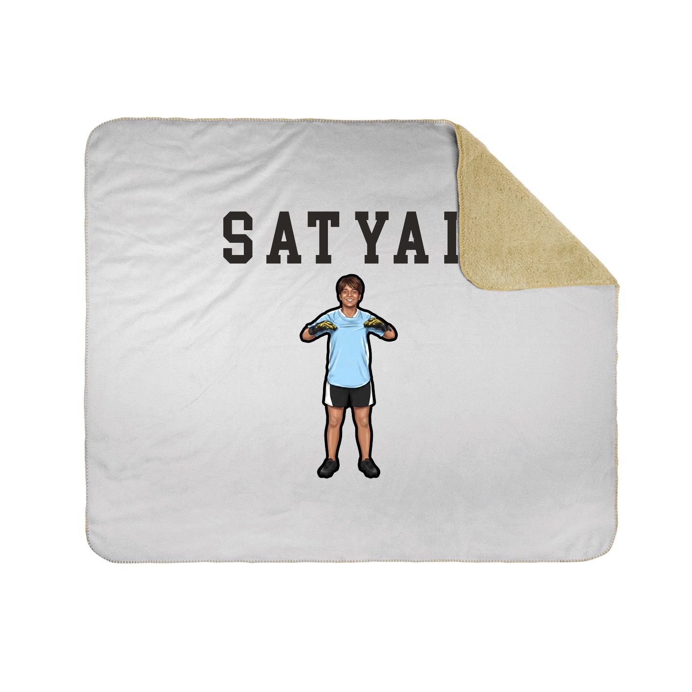 Throw Blanket — Shirsey in White