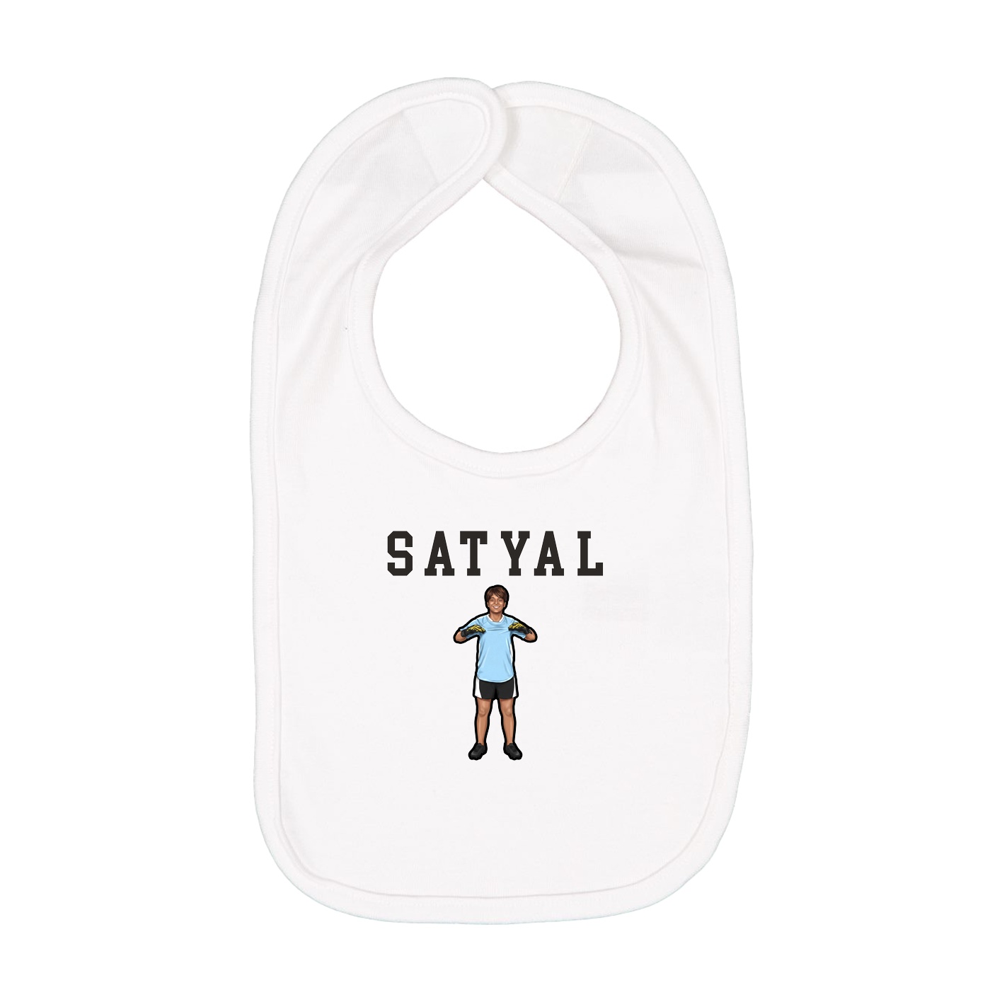 Infant Bib — Shirsey in White