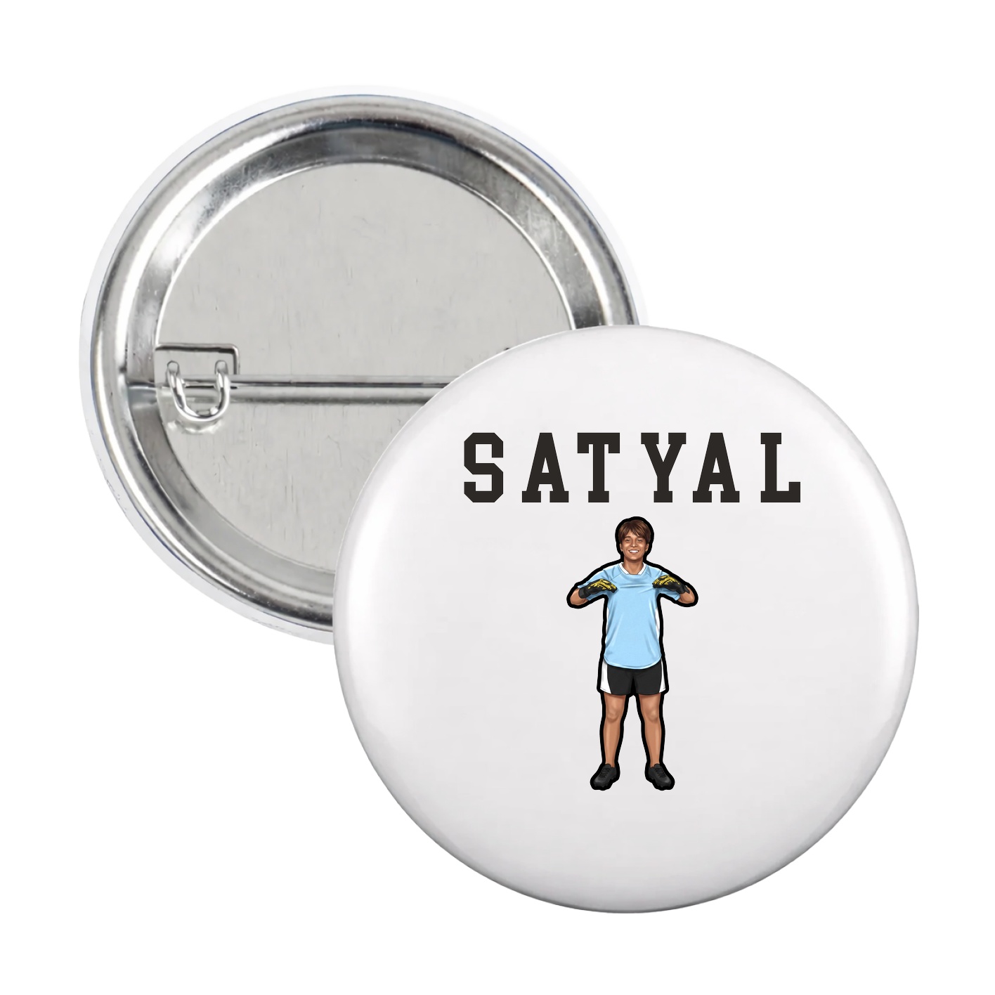 Game Day Button — Shirsey in White