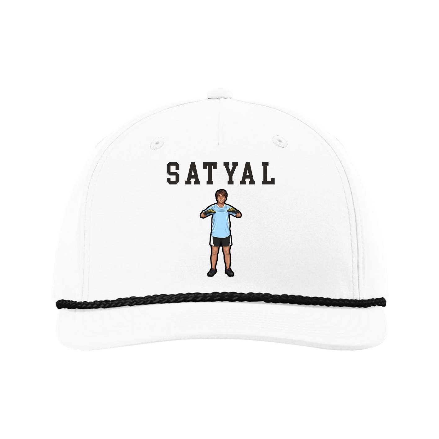 Five-Panel Classic Rope Cap — Shirsey in White