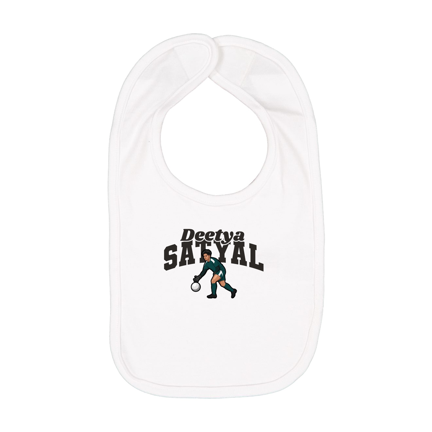 Infant Bib — Signature Arch in White
