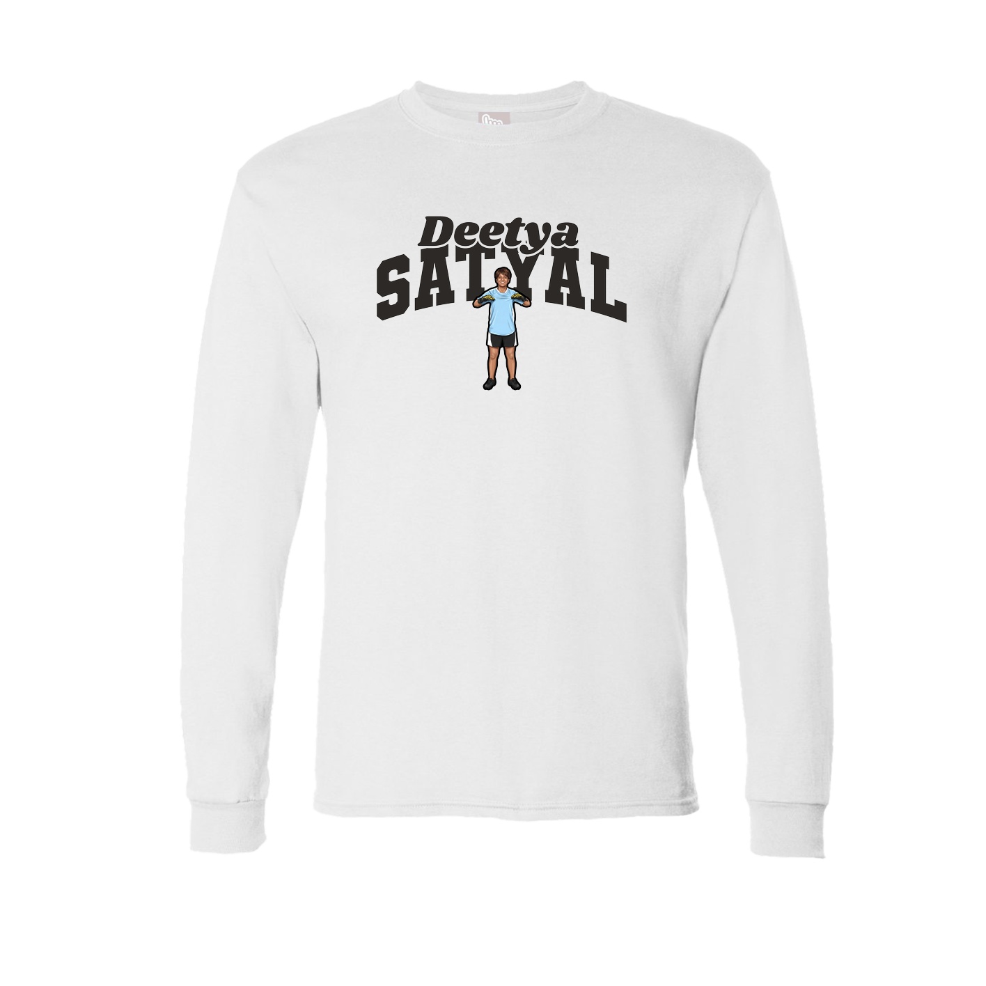 Long Sleeve Tee — Signature Arch in White