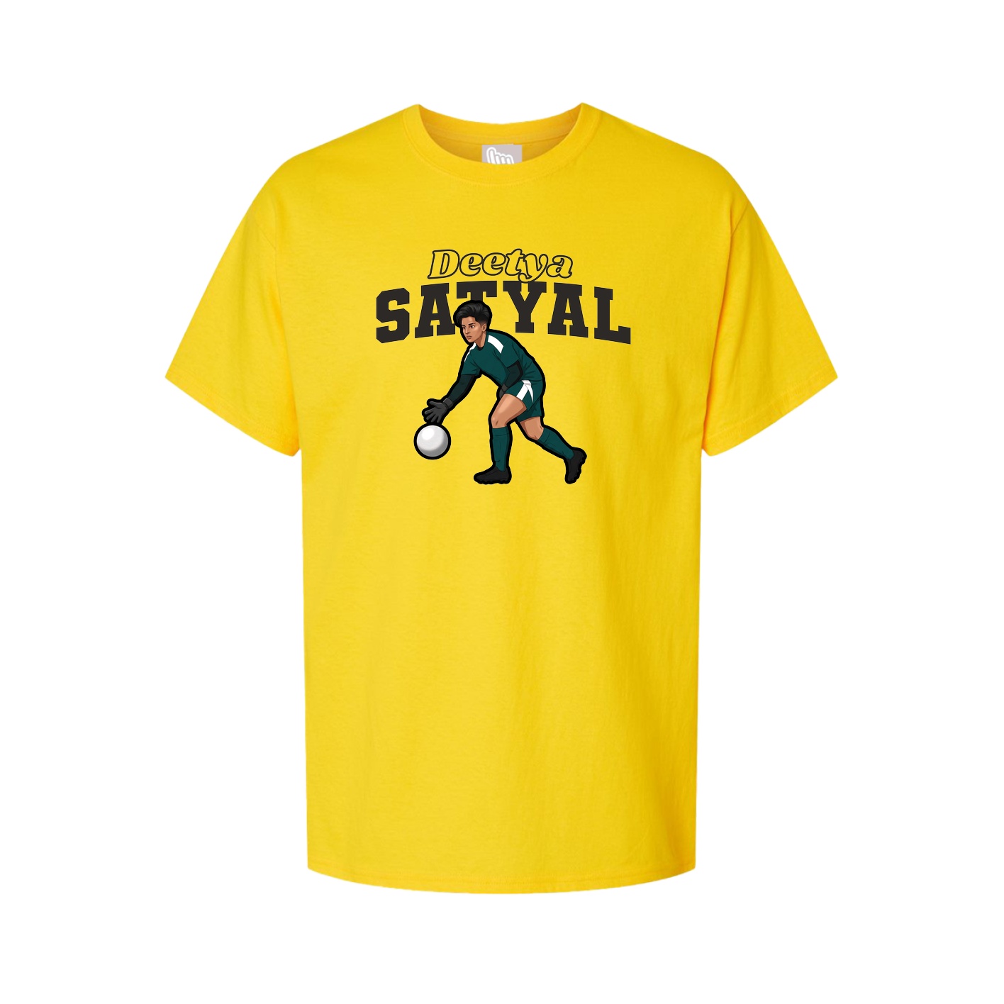 Youth Tee — Name Arch in Gold
