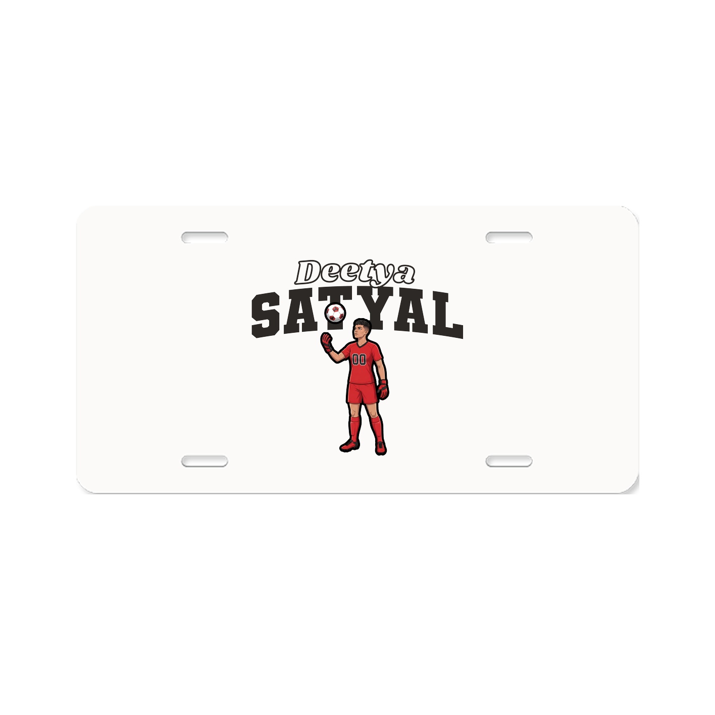 License Plate — Name Arch in Classic