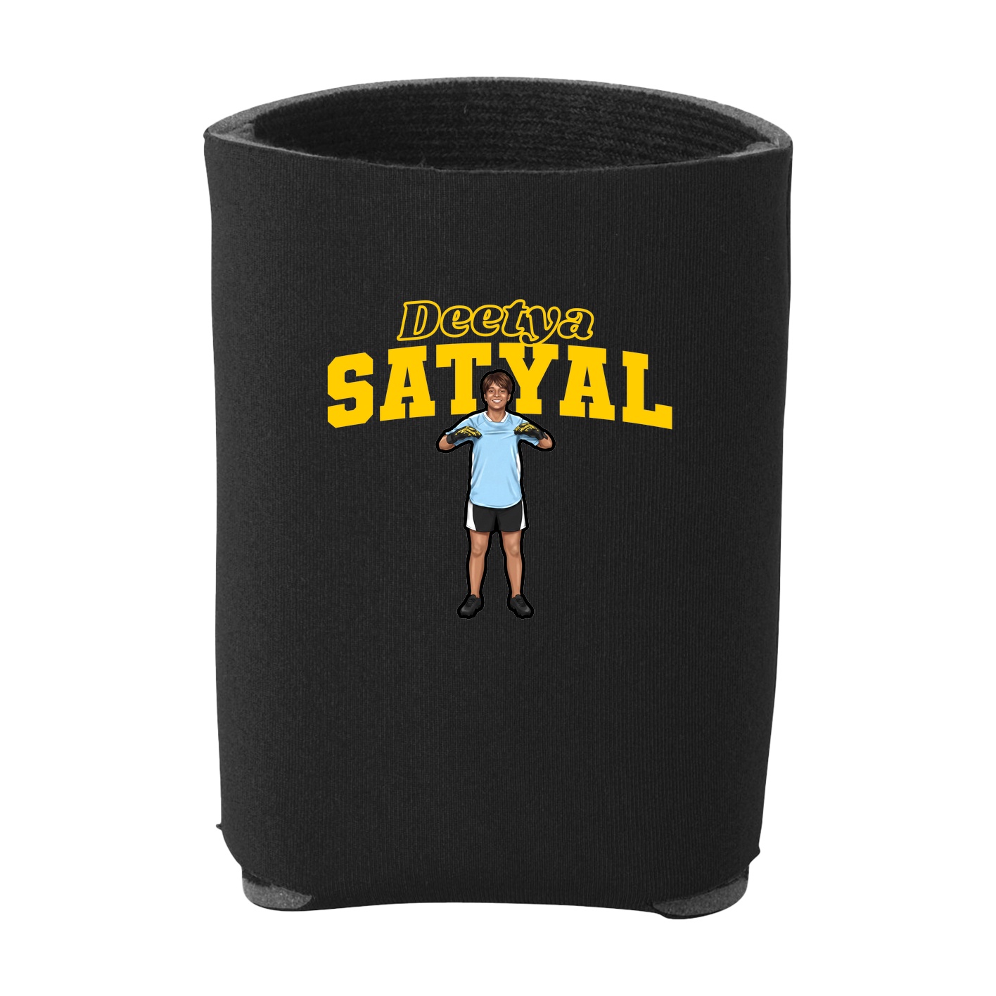 Can Holder — Name Arch in Black