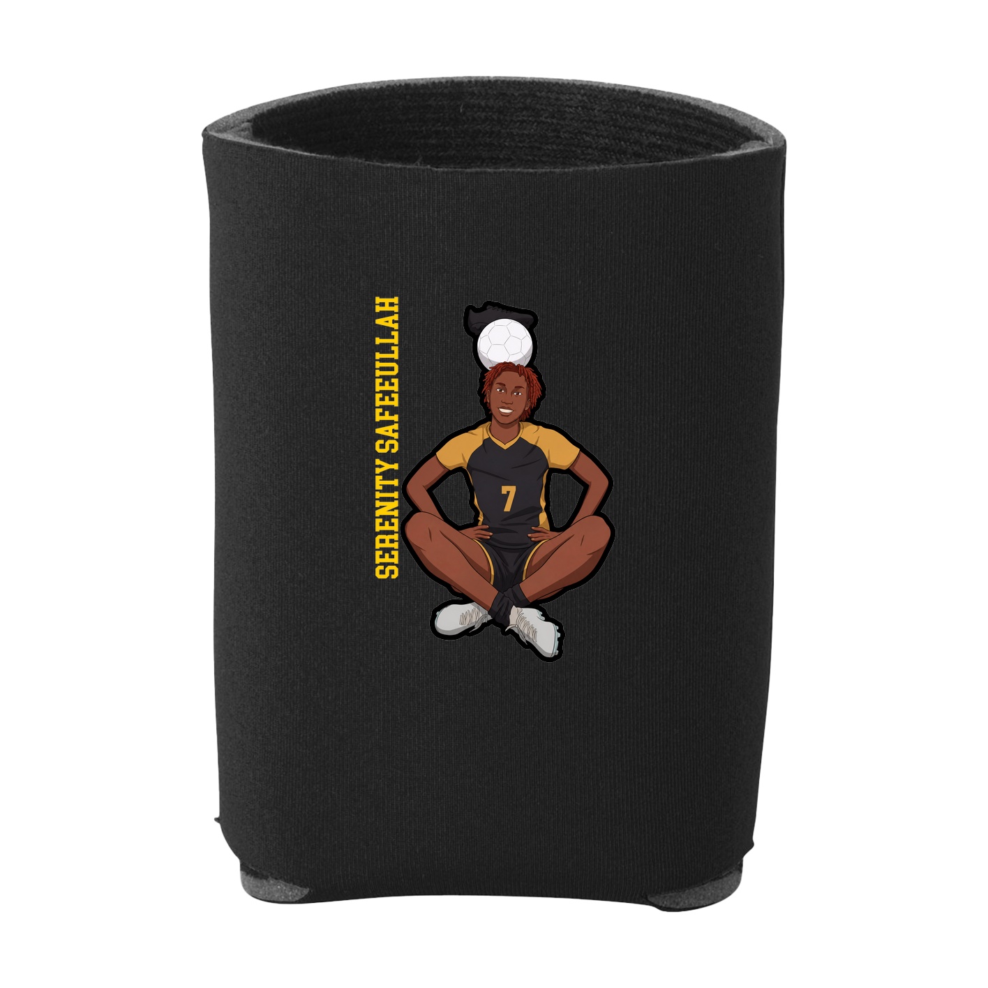 Can Holder — Name Vertical in Black
