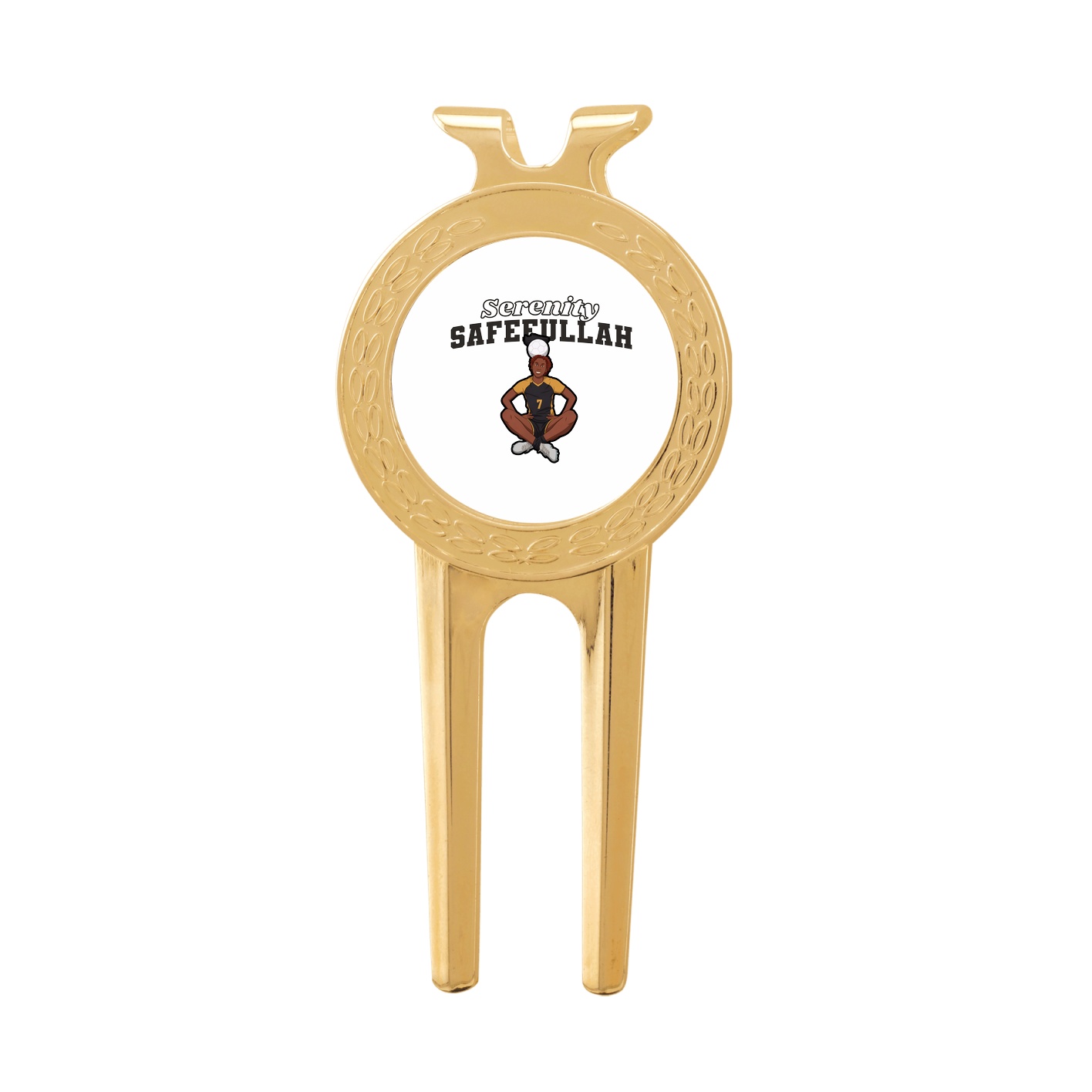 Divot Tool with Ball Marker — Name Arch in Classic