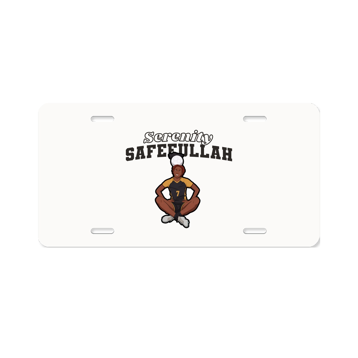 License Plate — Name Arch in Classic