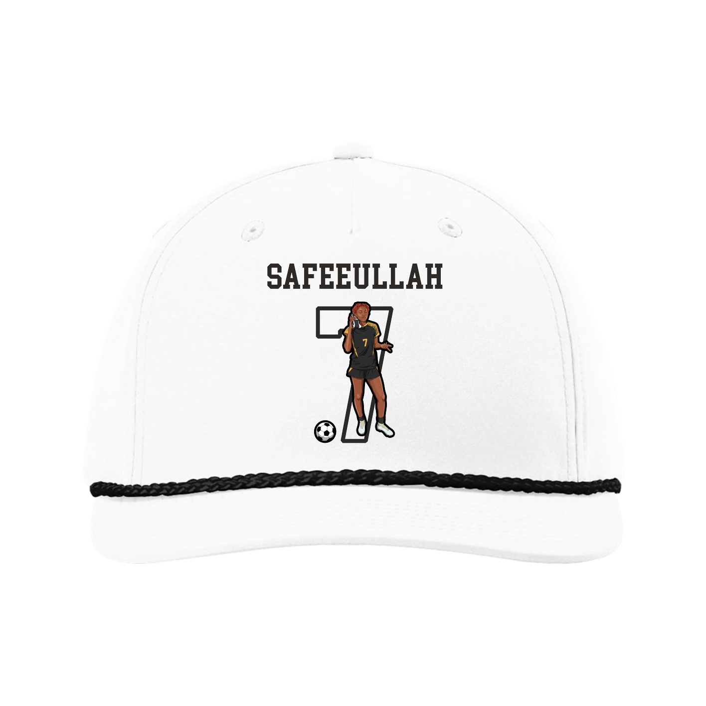 Five-Panel Classic Rope Cap — Shirsey in White