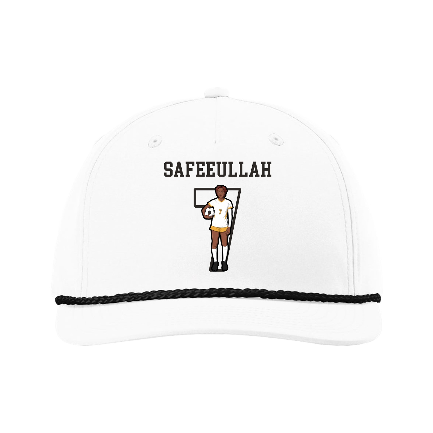 Five-Panel Classic Rope Cap — Shirsey in White