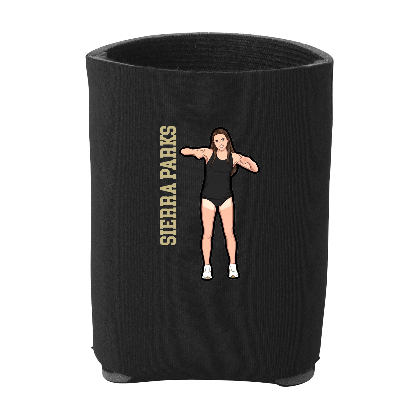 Can Holder — Name Vertical in Black