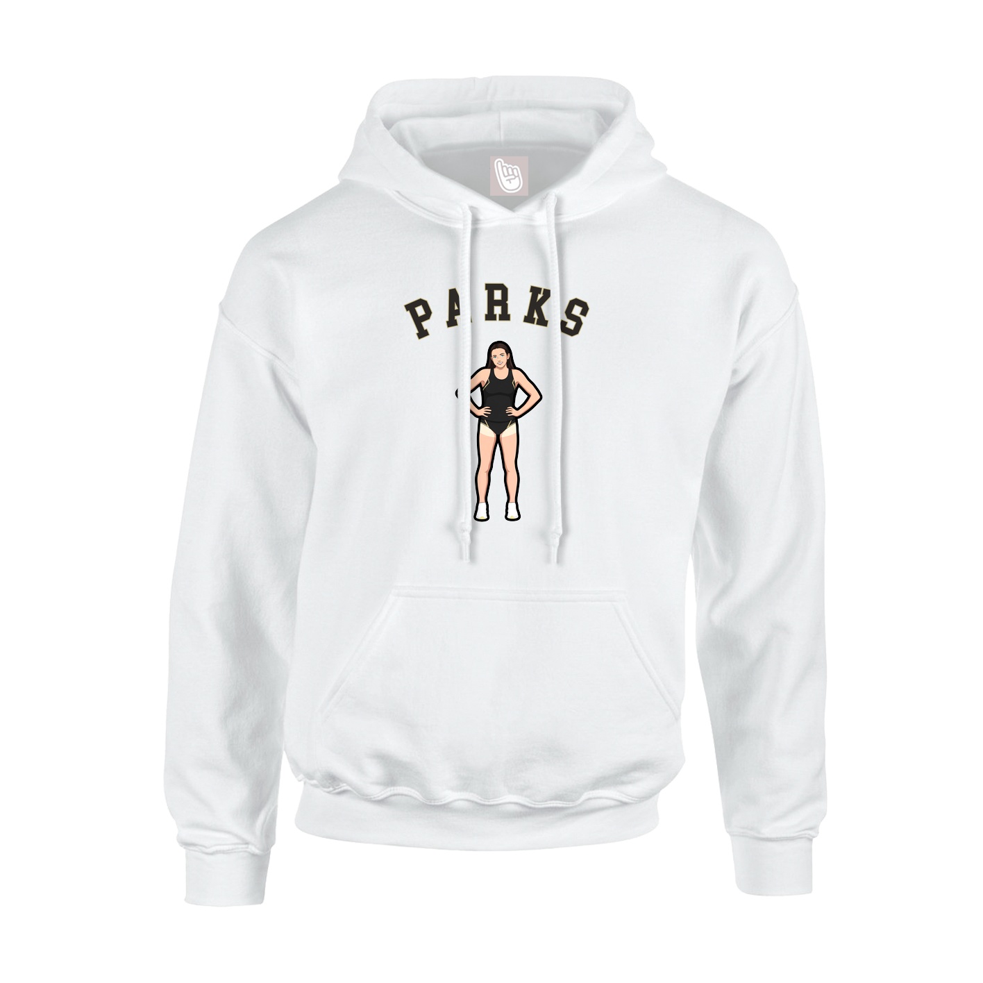 Hoodie — Shirsey Arch in White