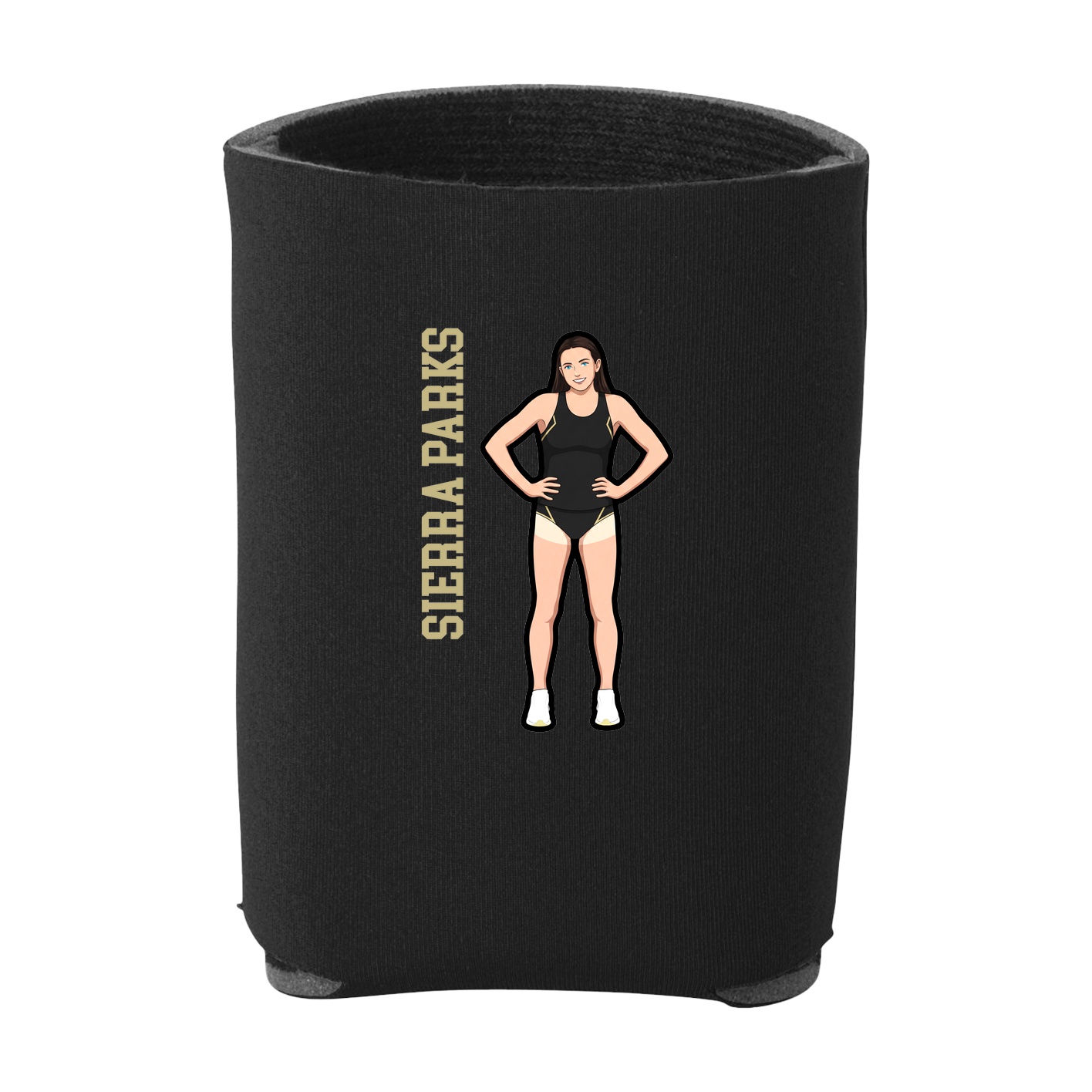 Can Holder — Name Vertical in Black