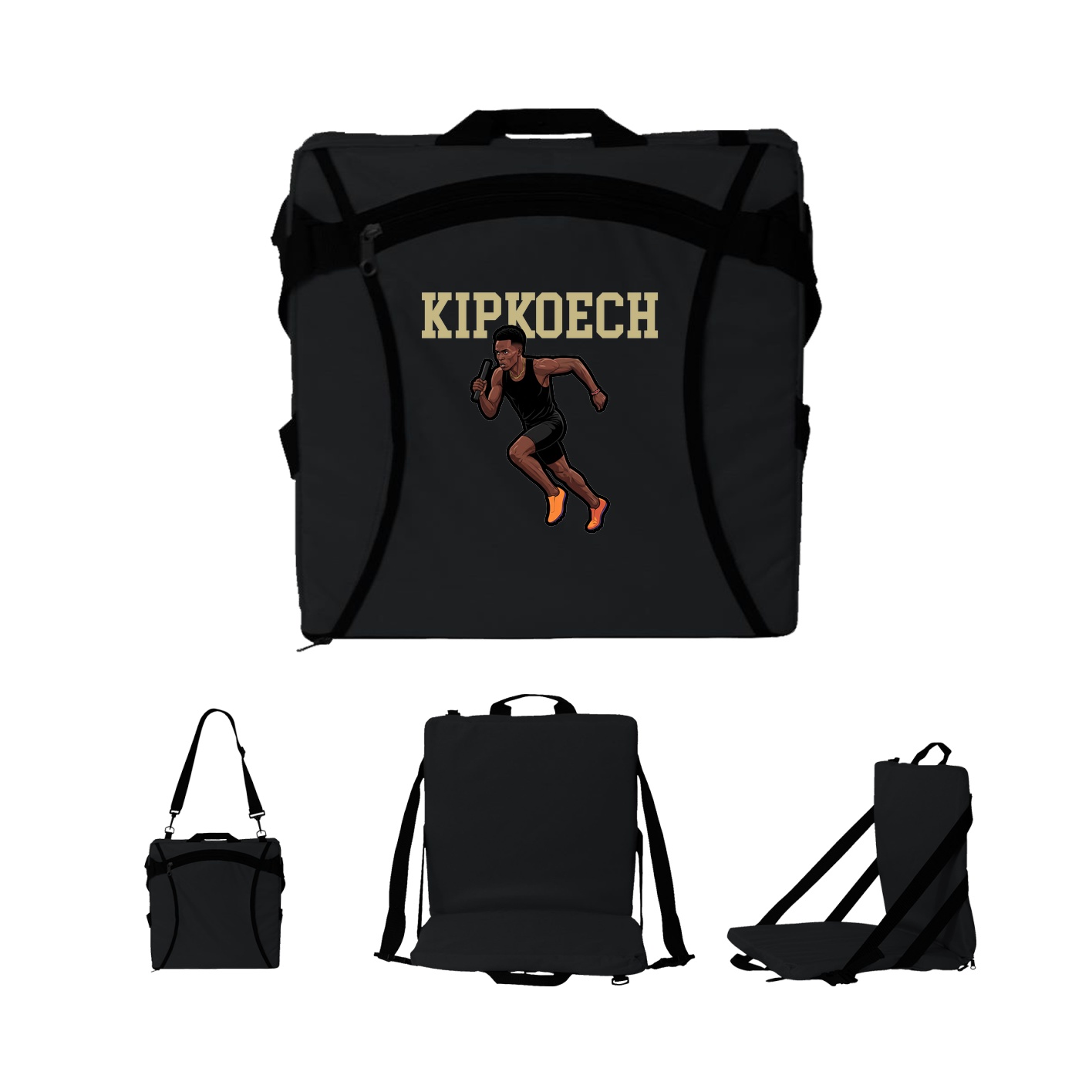 Folding Stadium Seat — Shirsey in Black
