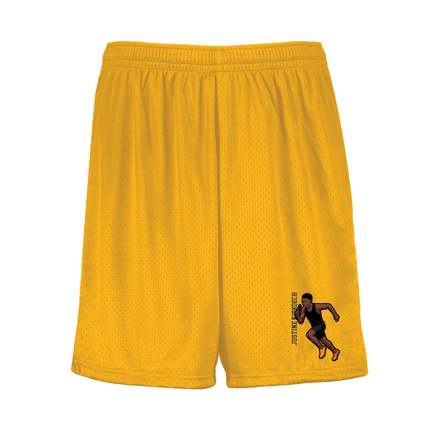 Shorts — Name Vertical in Gold