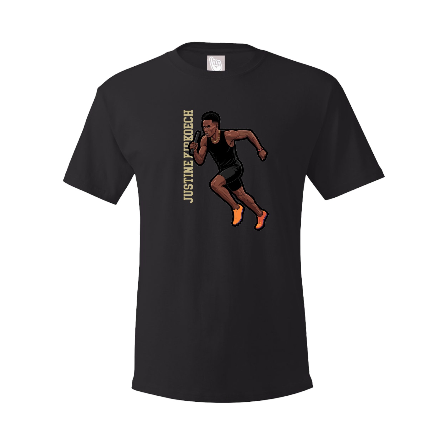 Tee — Name Vertical in Black