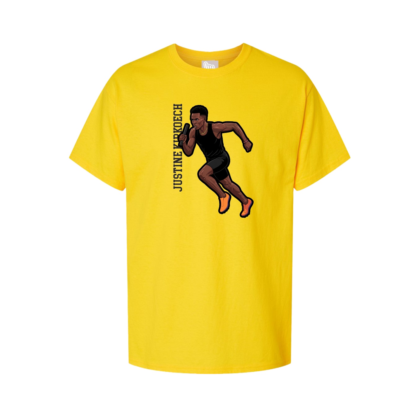 Youth Tee — Name Vertical in Gold
