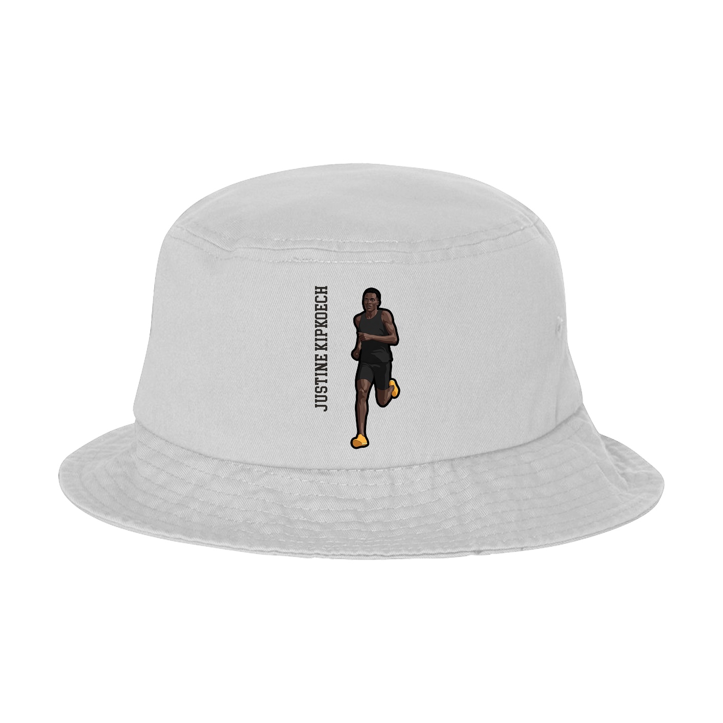 Bucket Cap — Name Vertical in White