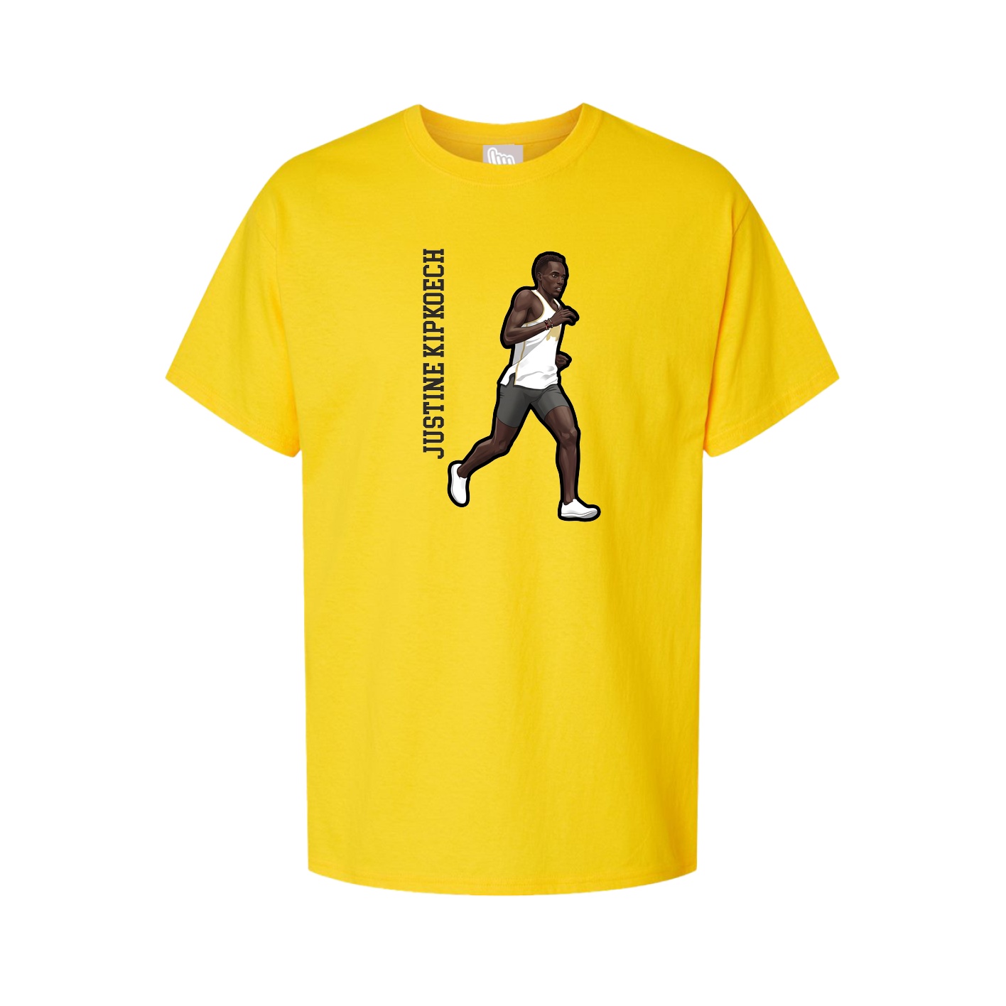 Youth Tee — Name Vertical in Gold