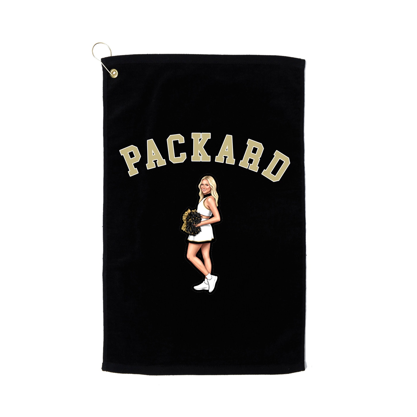 Golf Towel — Shirsey Arch in Black