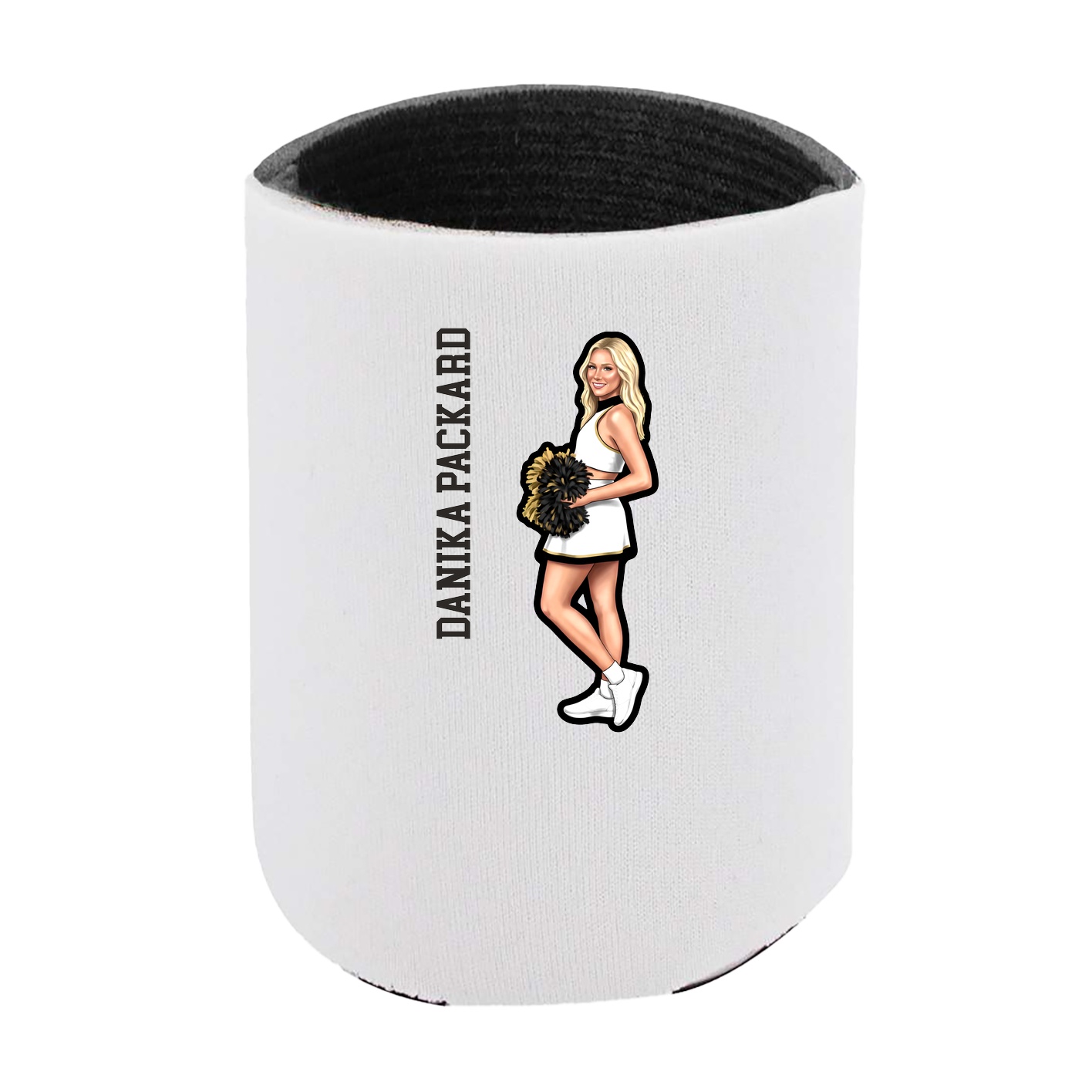 Can Holder — Name Vertical in White