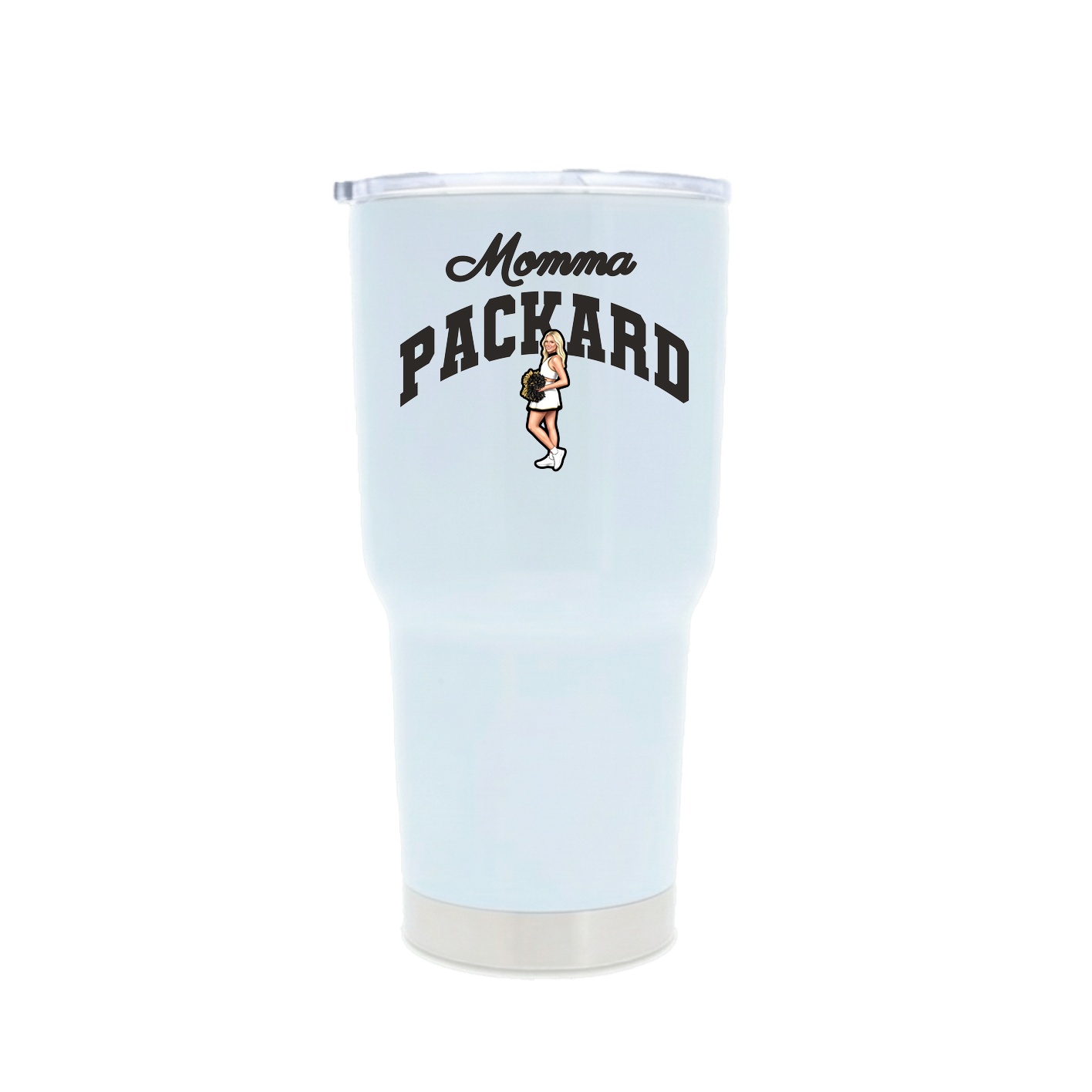 30oz Stainless Steel Tumbler — Mothers Day Arch in White