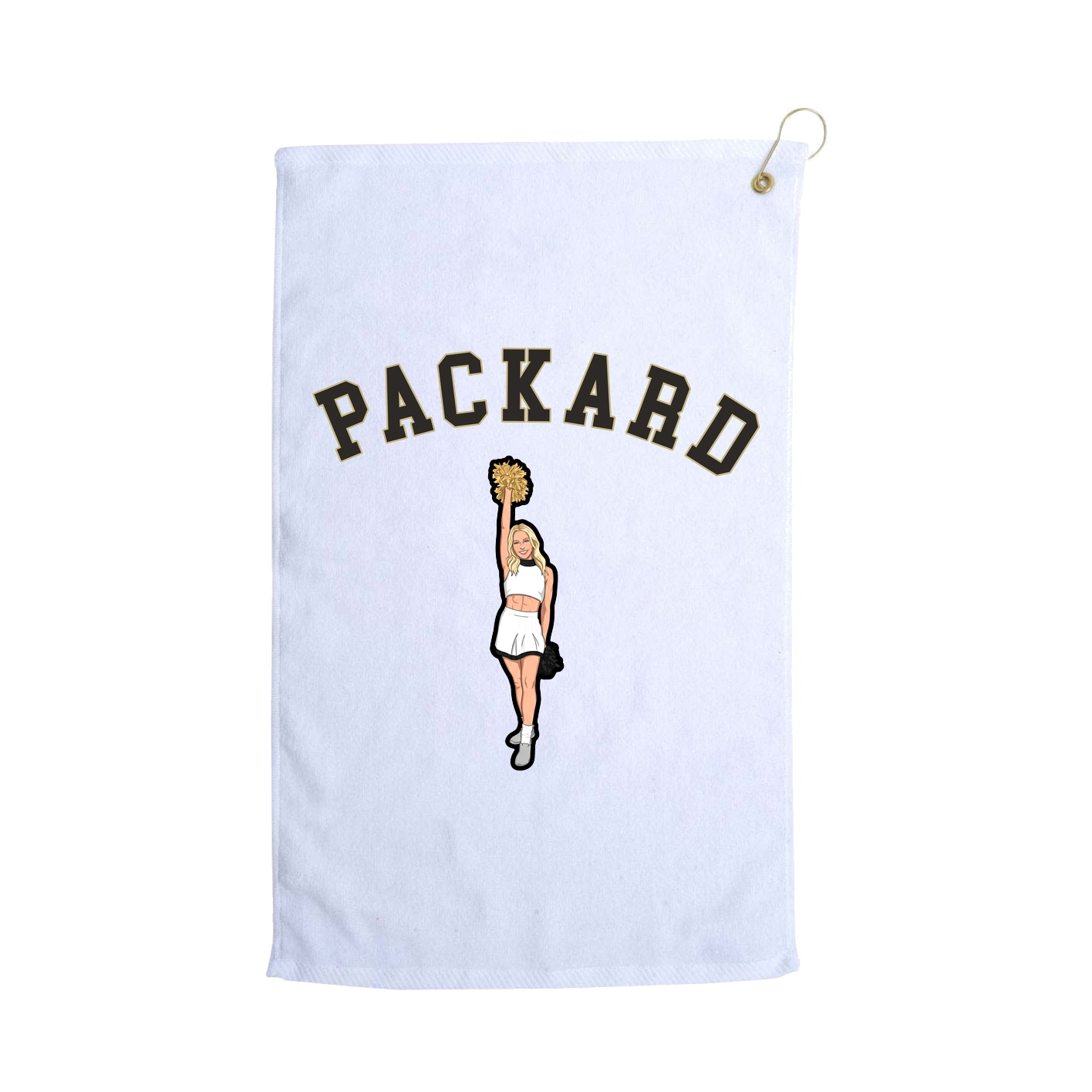 Golf Towel — Shirsey Arch in White